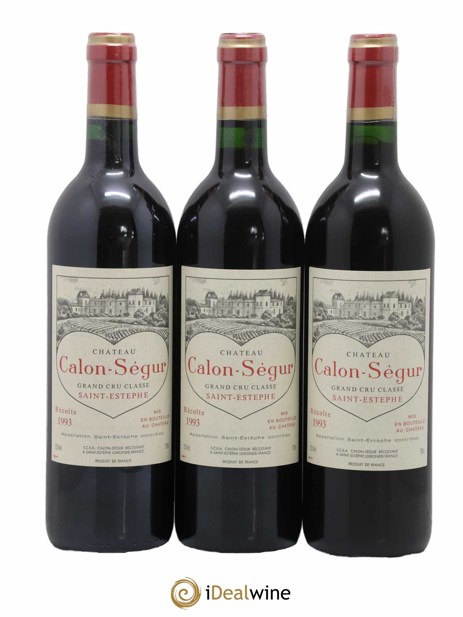 Château Calon Ségur 3ème Grand Cru Classé 1993 - Lot de 6 bouteilles - 2