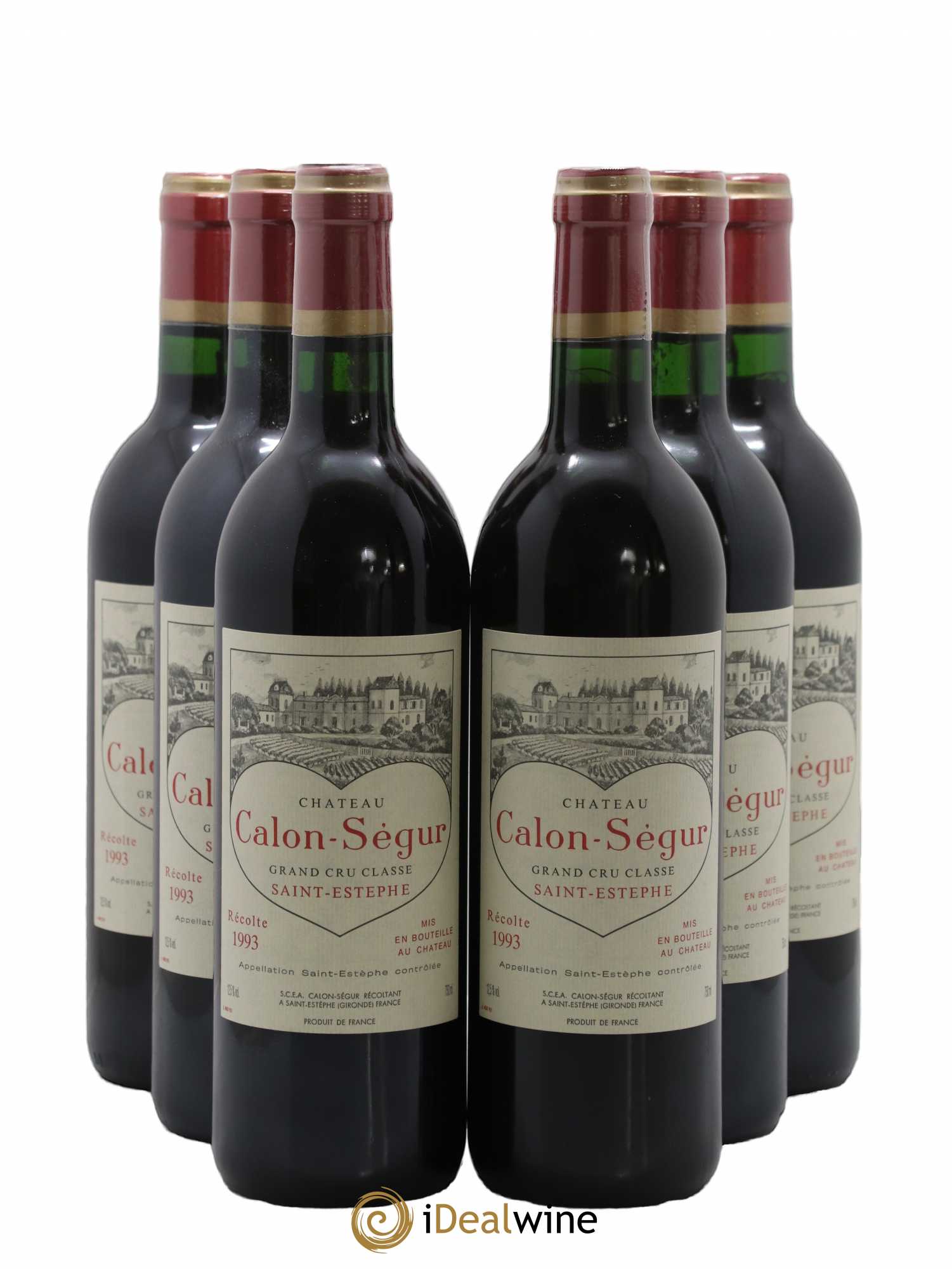 Château Calon Ségur 3ème Grand Cru Classé 1993 - Lot de 6 bouteilles - 0