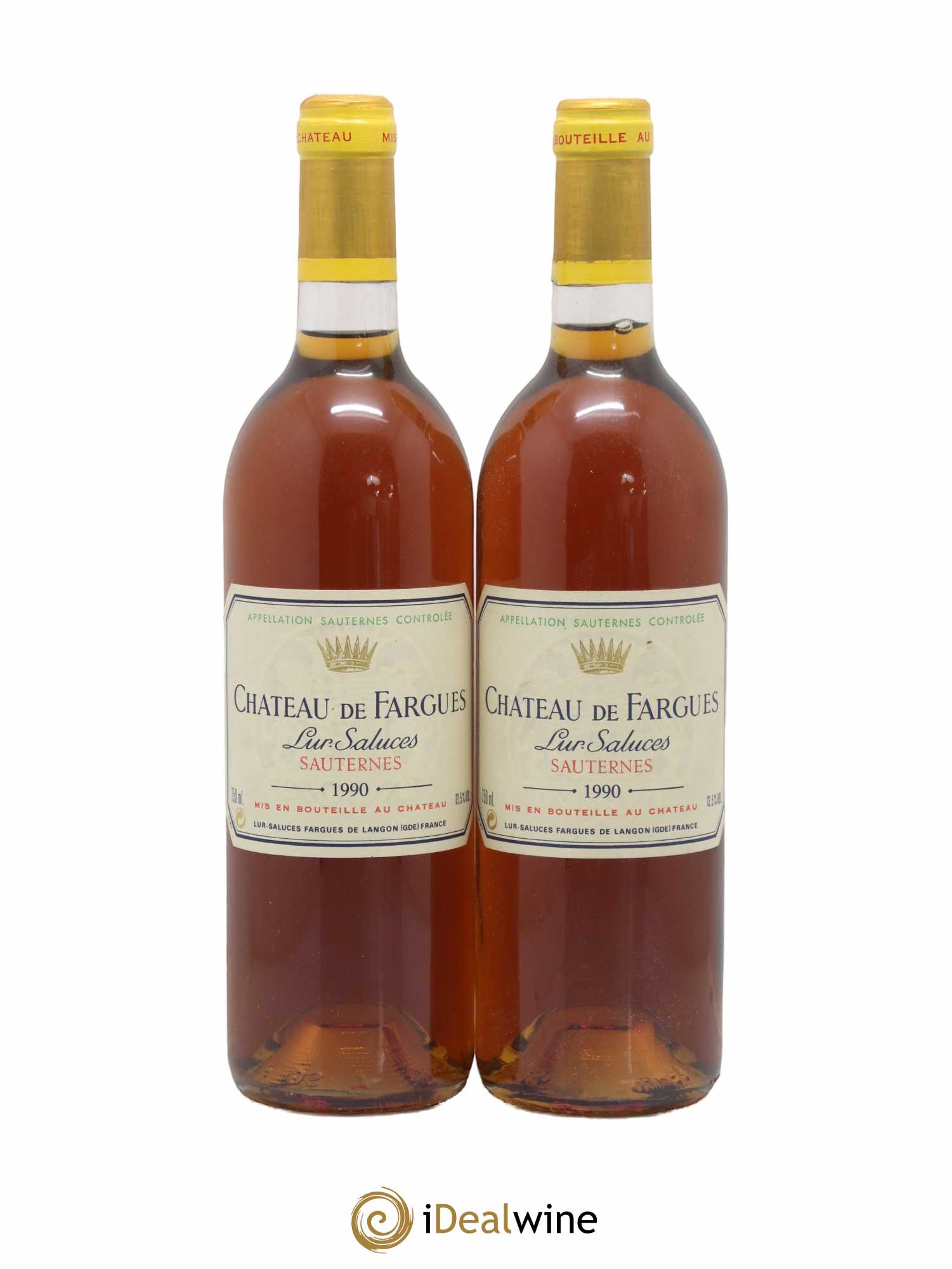 Château de Fargues 1990 - Lotto di 2 bottiglie - 0