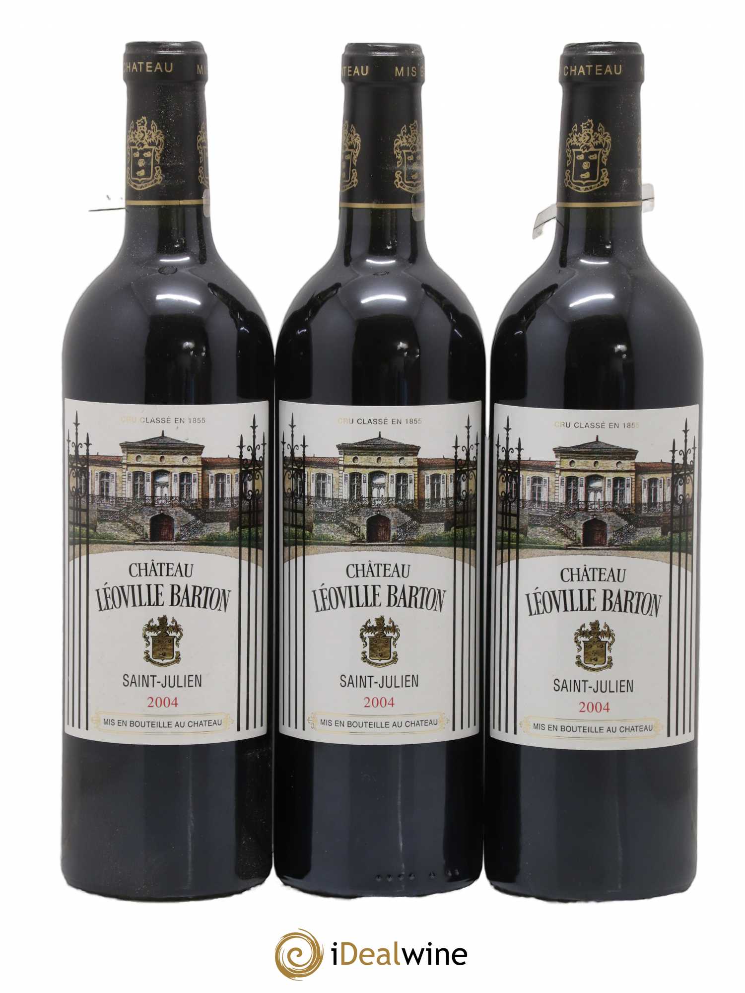 Château Léoville Barton 2ème Grand Cru Classé 2004 - Lot de 3 bouteilles - 0