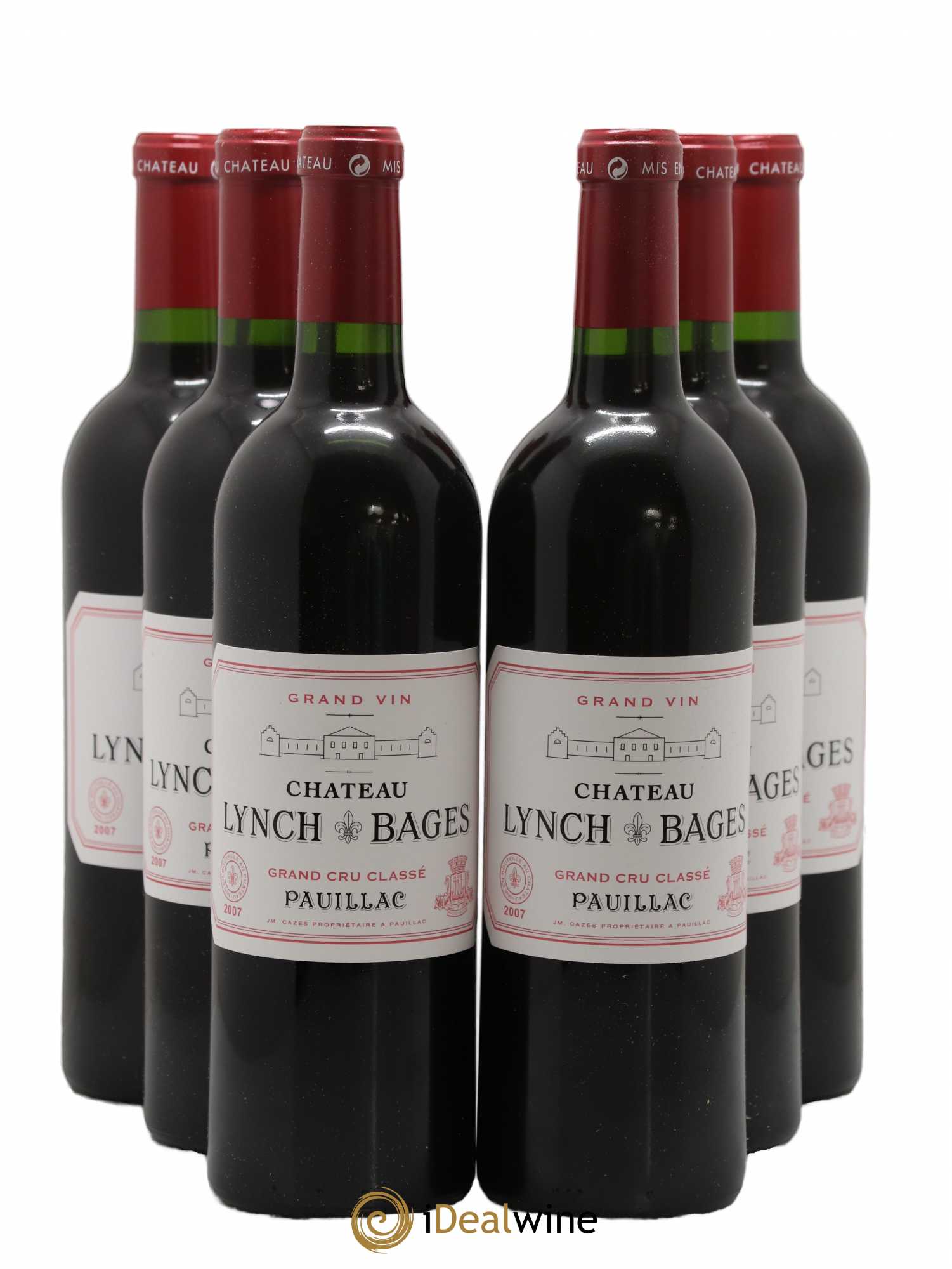 Château Lynch Bages 5ème Grand Cru Classé 2007 - Lot de 6 bouteilles - 0