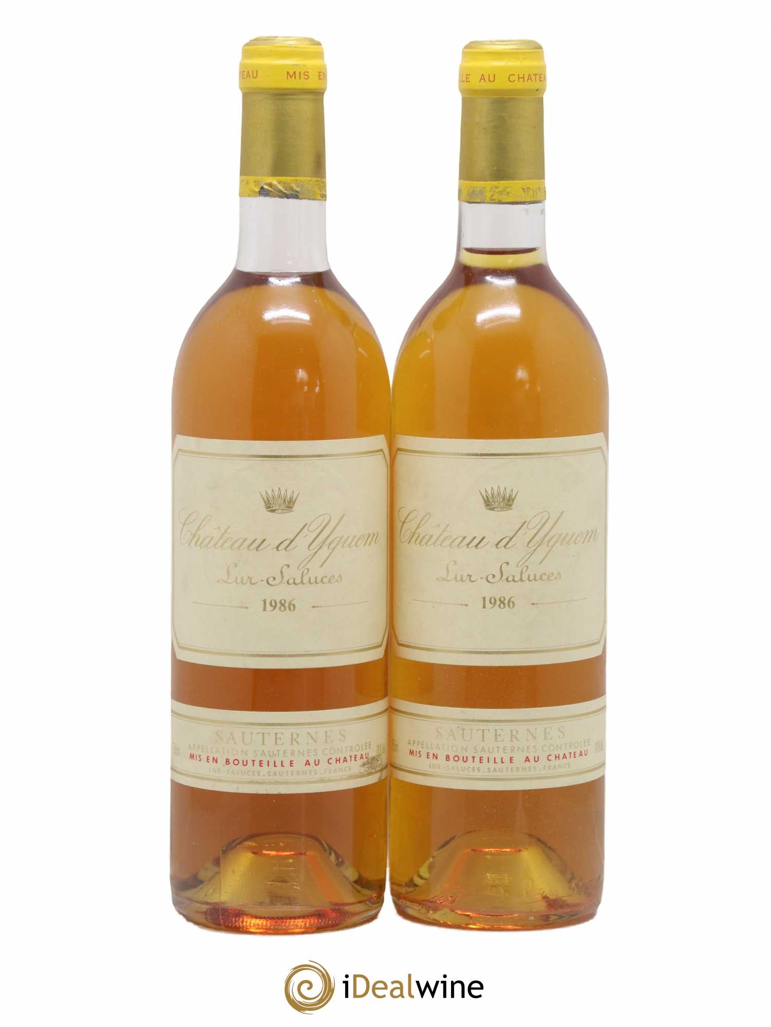 Château d' Yquem 1er Cru Classé Supérieur 1986 - Lotto di 2 bottiglie - 0