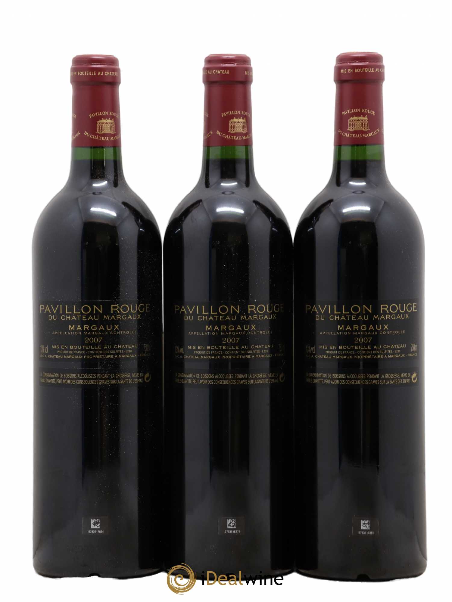 Pavillon Rouge du Château Margaux Second Vin 2007 - Lot de 12 bouteilles - 6
