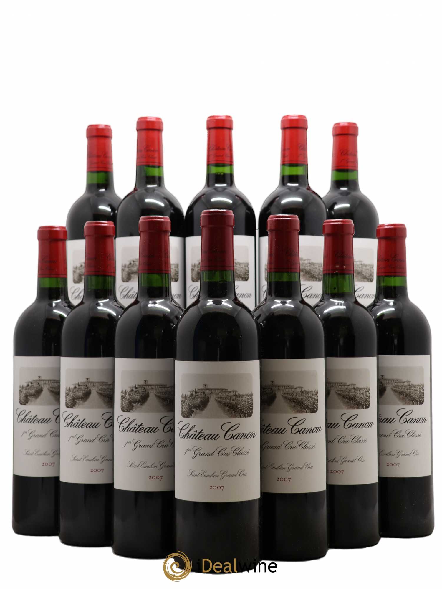 Château Canon 1er Grand Cru Classé B 2007 - Lot de 12 bouteilles - 0