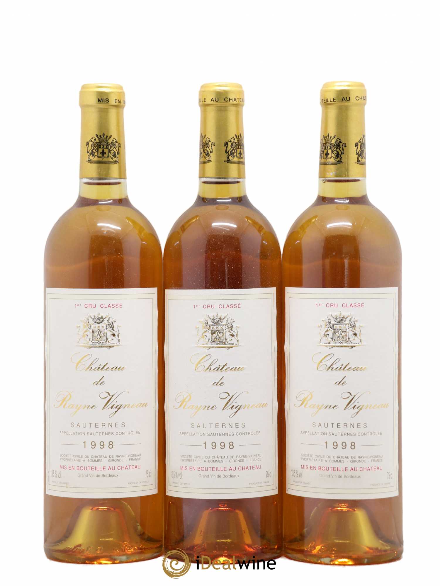 Château de Rayne Vigneau 1er Grand Cru Classé 1998 - Lotto di 12 bottiglie - 1
