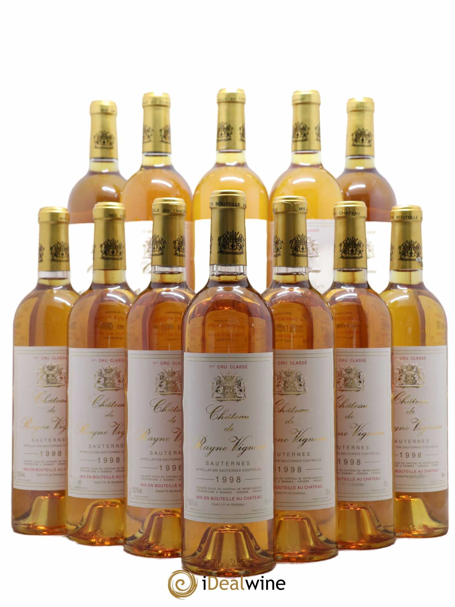 Château de Rayne Vigneau 1er Grand Cru Classé 1998 - Lotto di 12 bottiglie - 0
