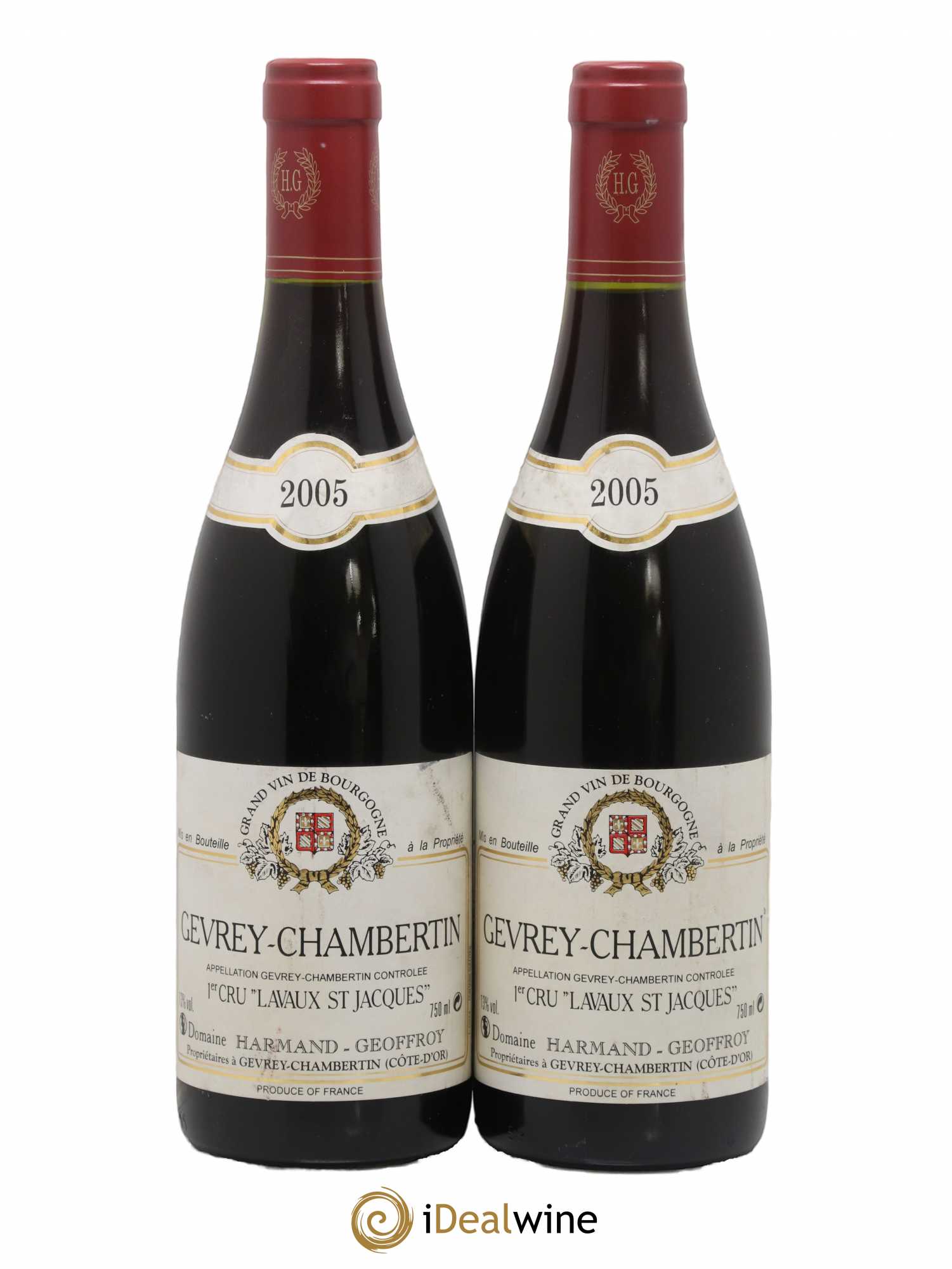 Gevrey-Chambertin 1er Cru Lavaux Saint Jacques Harmand-Geoffroy (Domaine) 2005 - Lot de 2 bouteilles - 0