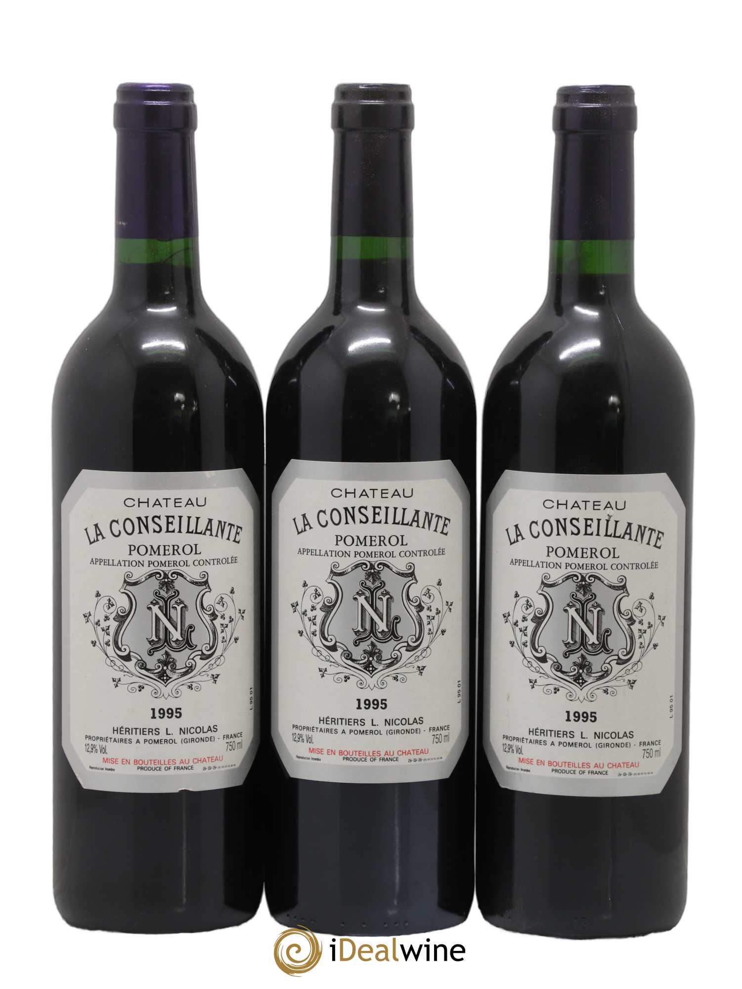 Château la Conseillante 1995 - Lot de 3 bouteilles - 0
