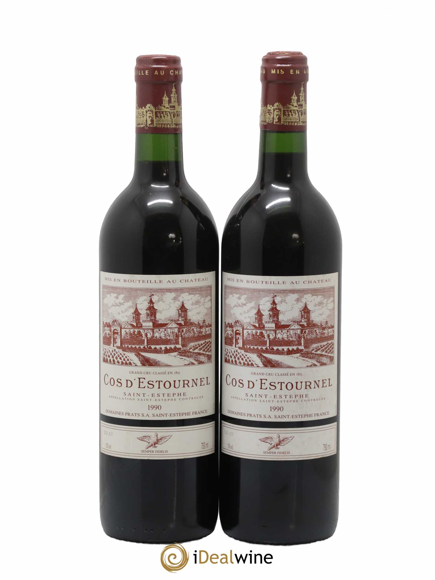 Cos d'Estournel 2ème Grand Cru Classé 1990 - Lot de 2 bouteilles - 0