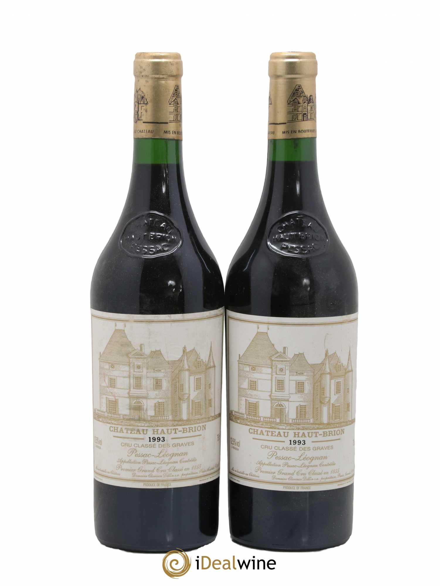 Château Haut Brion 1er Grand Cru Classé 1993 - Lot de 2 bouteilles - 0