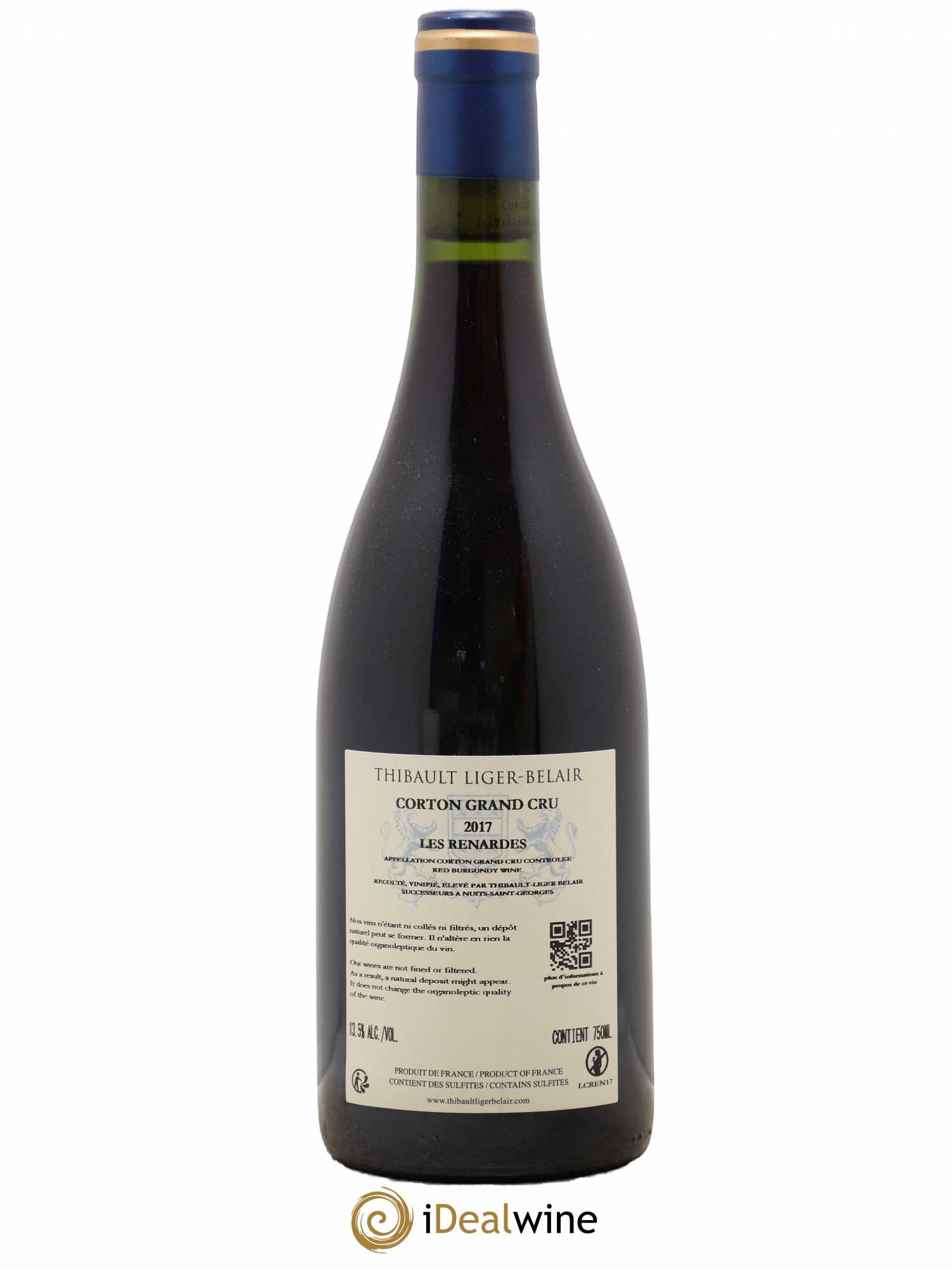 Corton Grand Cru Les Renardes Thibault Liger-Belair 2017 - Lot de 1 bouteille - 1