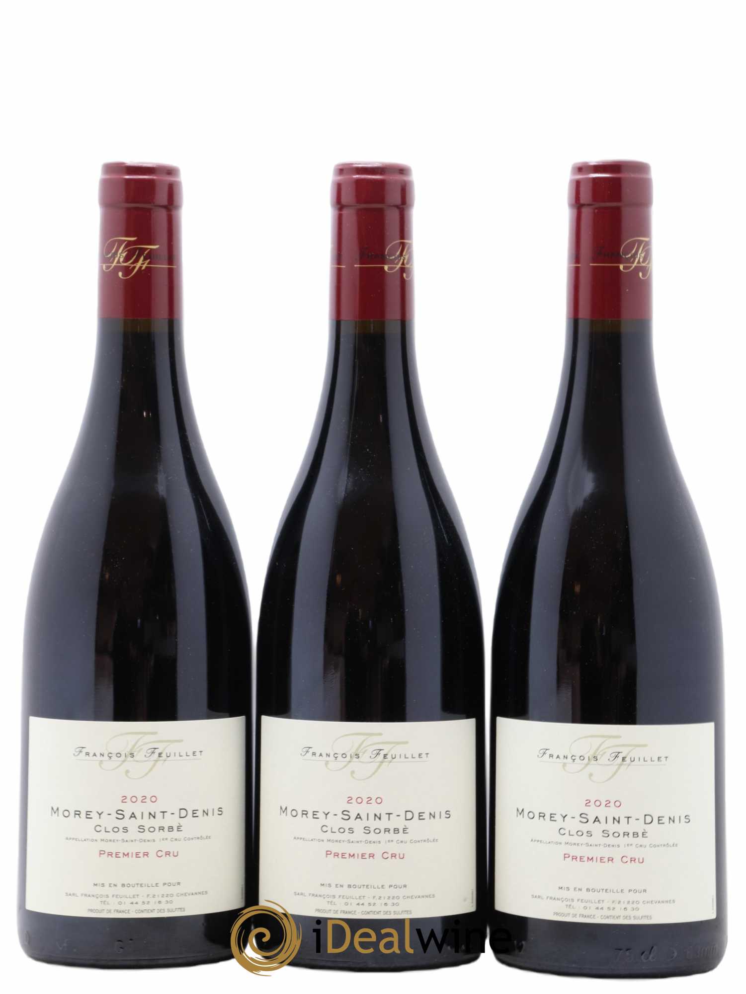 Morey-Saint-Denis 1er Cru Clos Sorbe Francois Feuillet 2020 - Lot de 3 bouteilles - 0