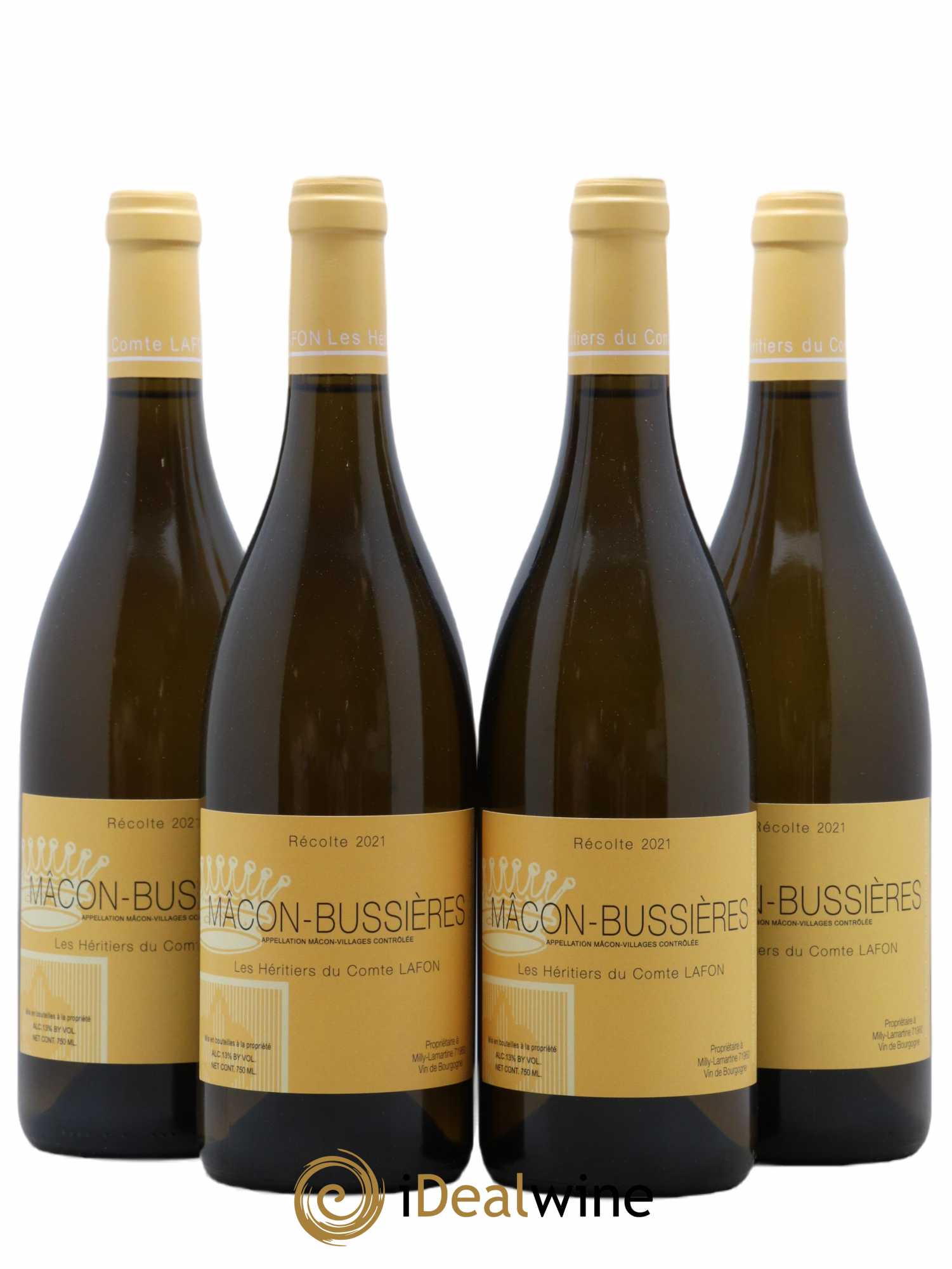 Mâcon Bussières - Le Monsard Héritiers du Comte Lafon (Domaine des) 2021 - Lot de 4 bouteilles - 0