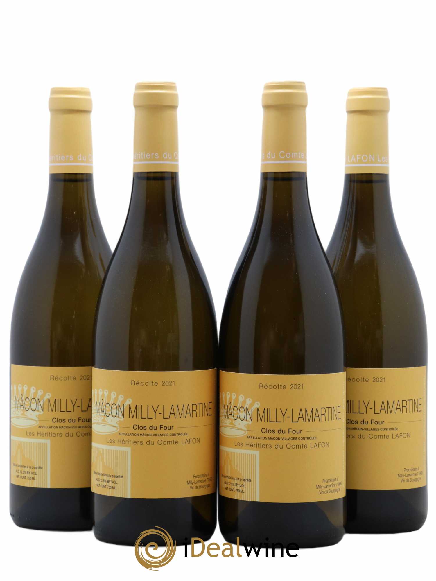 Mâcon Milly-Lamartine Clos du Four Héritiers du Comte Lafon (Domaine des) 2021 - Lot de 4 bouteilles - 0