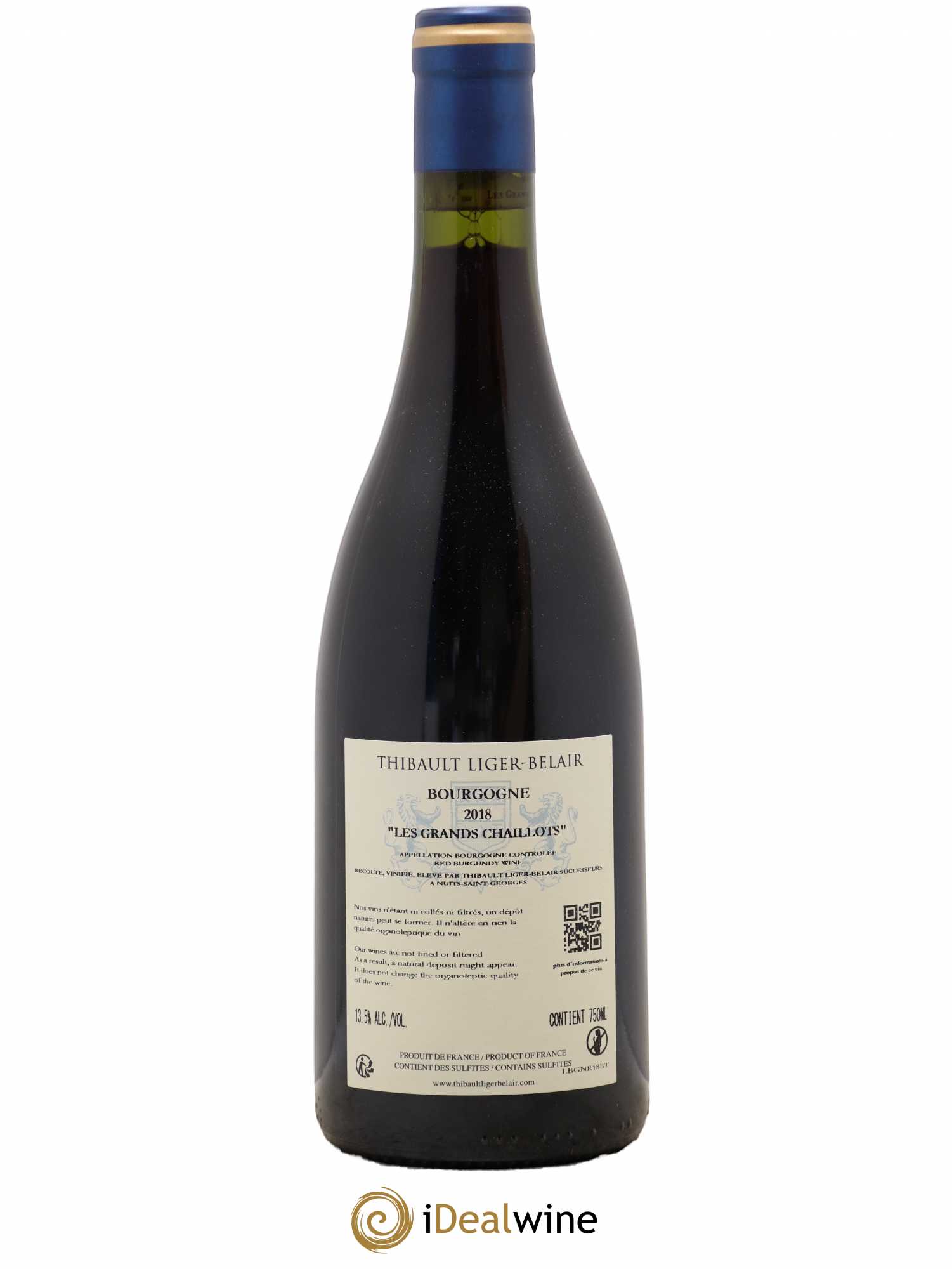 Bourgogne Les Grands Chaillots Thibault Liger-Belair Successeurs 2018 - Lot de 1 bouteille - 1