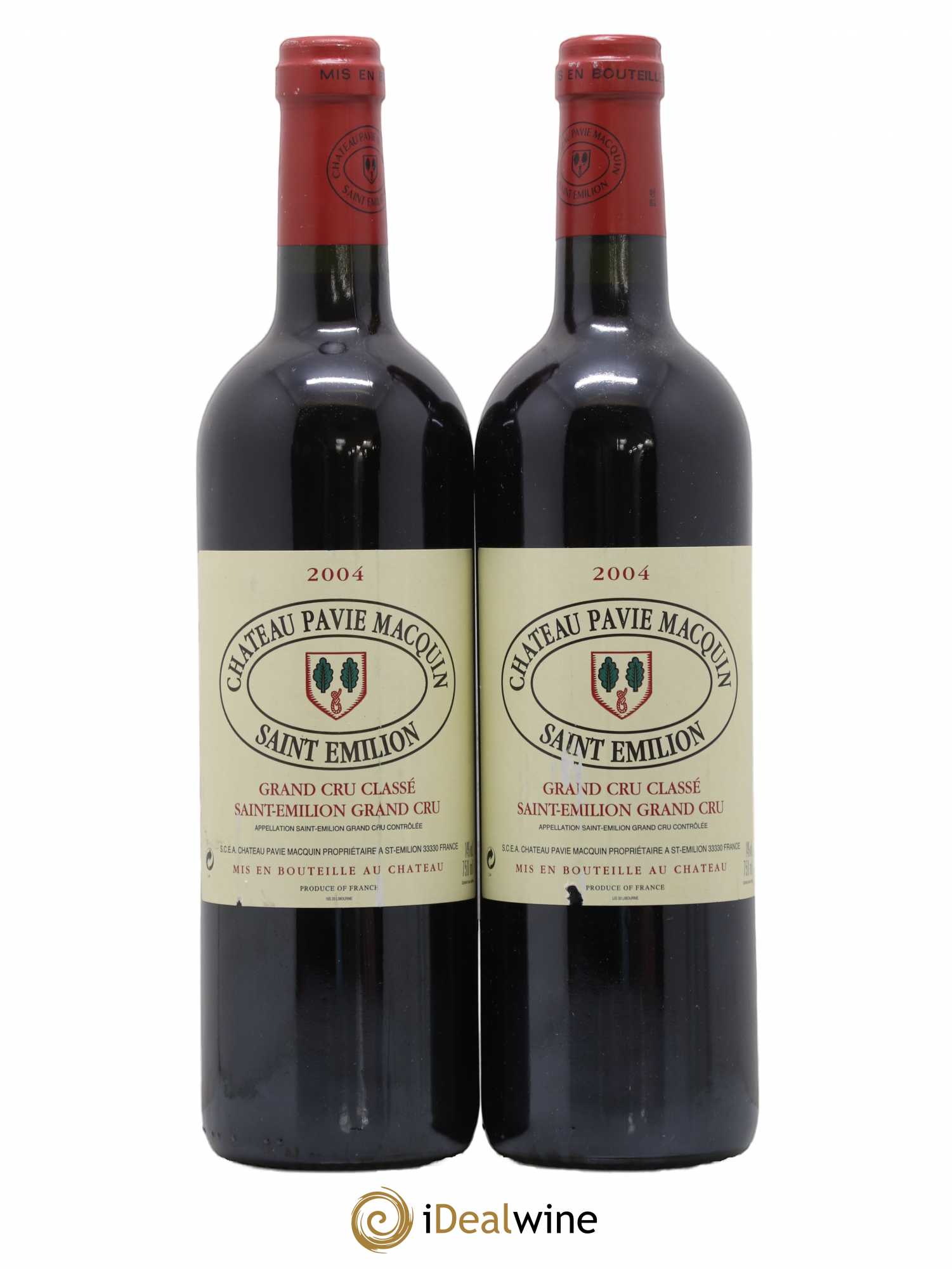 Château Pavie Macquin 1er Grand Cru Classé B 2004 - Lot de 2 bouteilles - 0