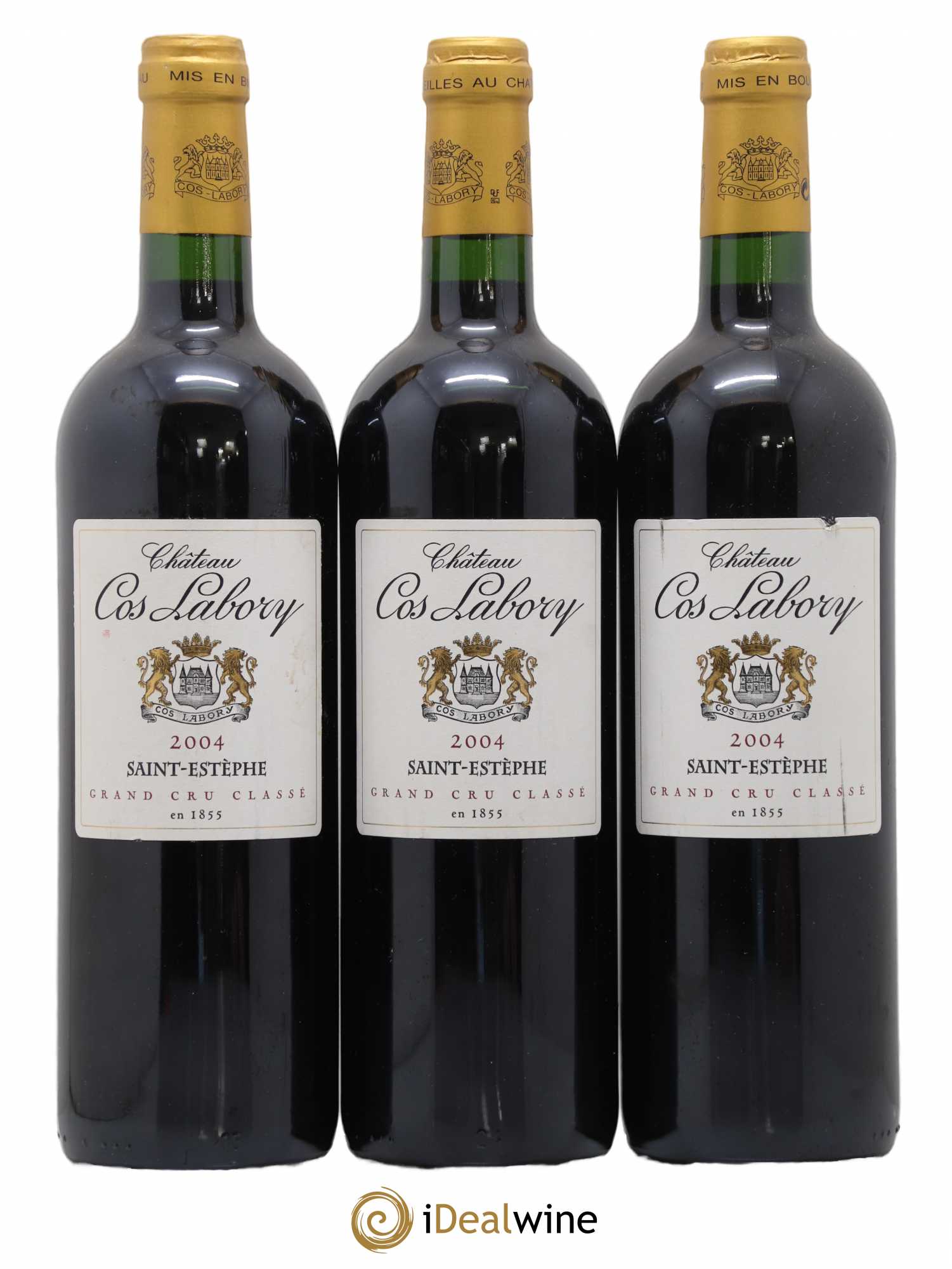Château Cos Labory 5ème Grand Cru Classé 2004 - Lot de 3 bouteilles - 0