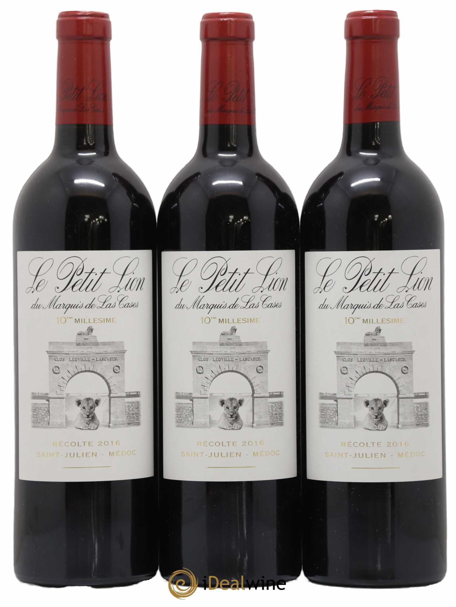 Le Petit Lion du Marquis de Las Cases Second Vin 2016 - Lot de 3 bouteilles - 0