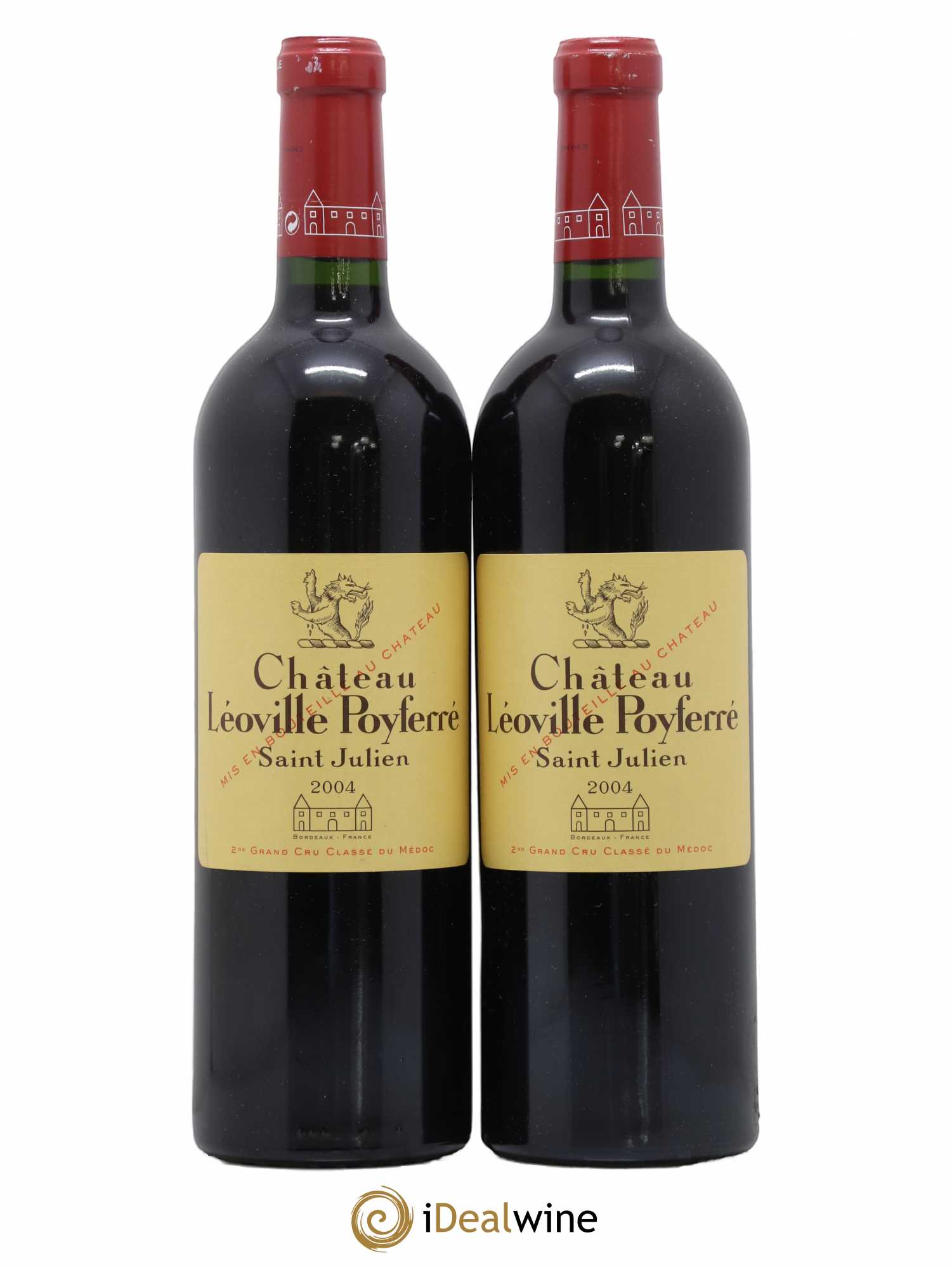 Château Léoville Poyferré 2ème Grand Cru Classé 2004 - Lot de 2 bouteilles - 0