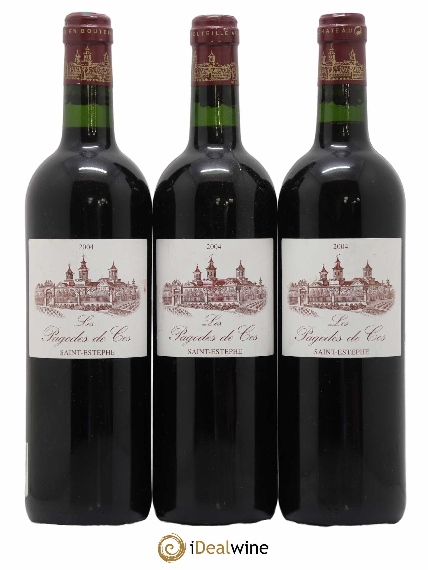 Les Pagodes de Cos Second Vin 2004 - Lot de 3 bouteilles - 0