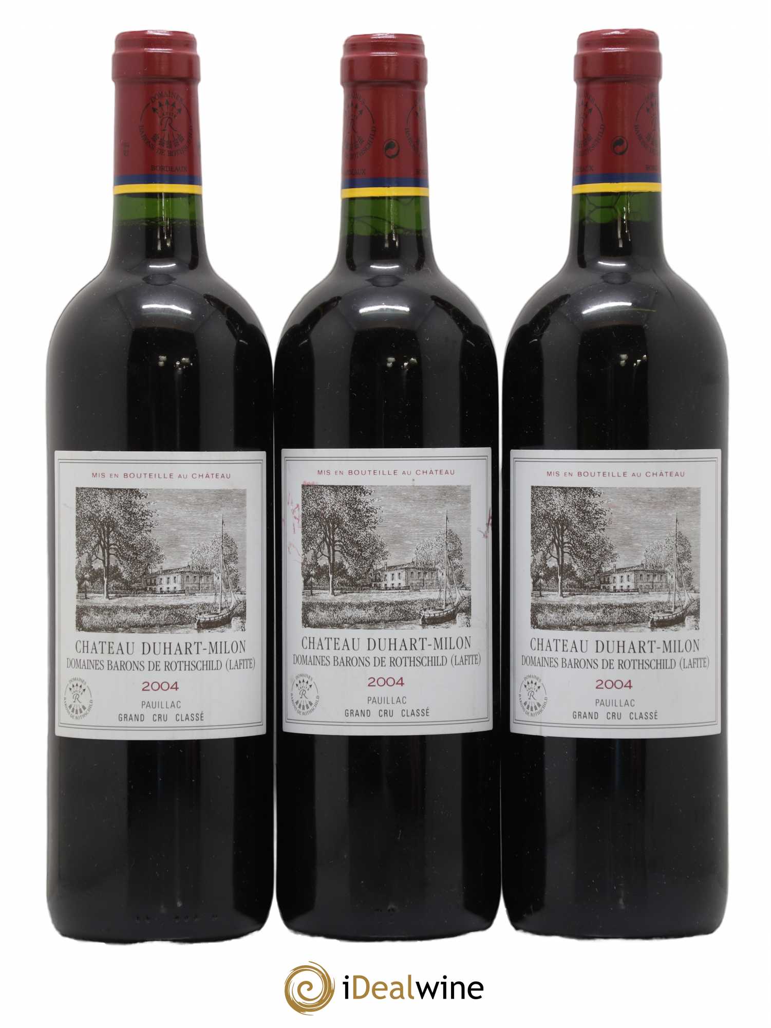 Château Duhart-Milon 4ème Grand Cru Classé 2004 - Lot de 3 bouteilles - 0