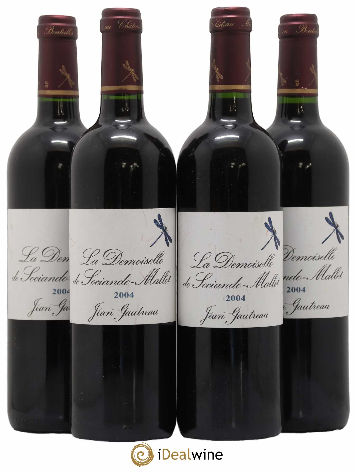 Demoiselle de Sociando Mallet Second Vin 2004 - Lot de 4 bouteilles - 0