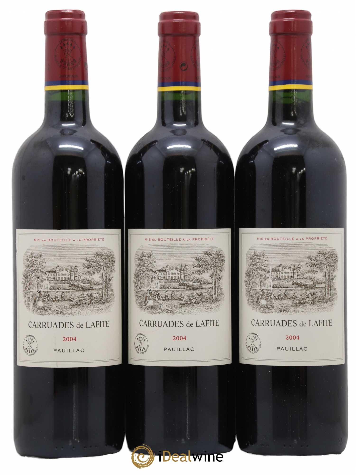 Carruades de Lafite Rothschild Second Vin 2004 - Lot de 3 bouteilles - 0