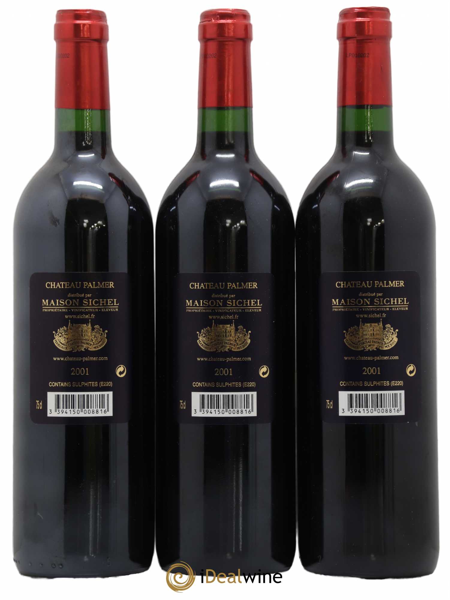 Château Palmer 3ème Grand Cru Classé 2001 - Lot de 3 bouteilles - 1