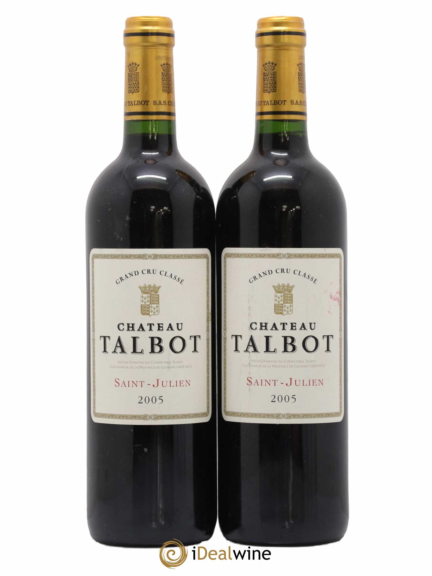 Château Talbot 4ème Grand Cru Classé 2005 - Lot de 2 bouteilles - 0