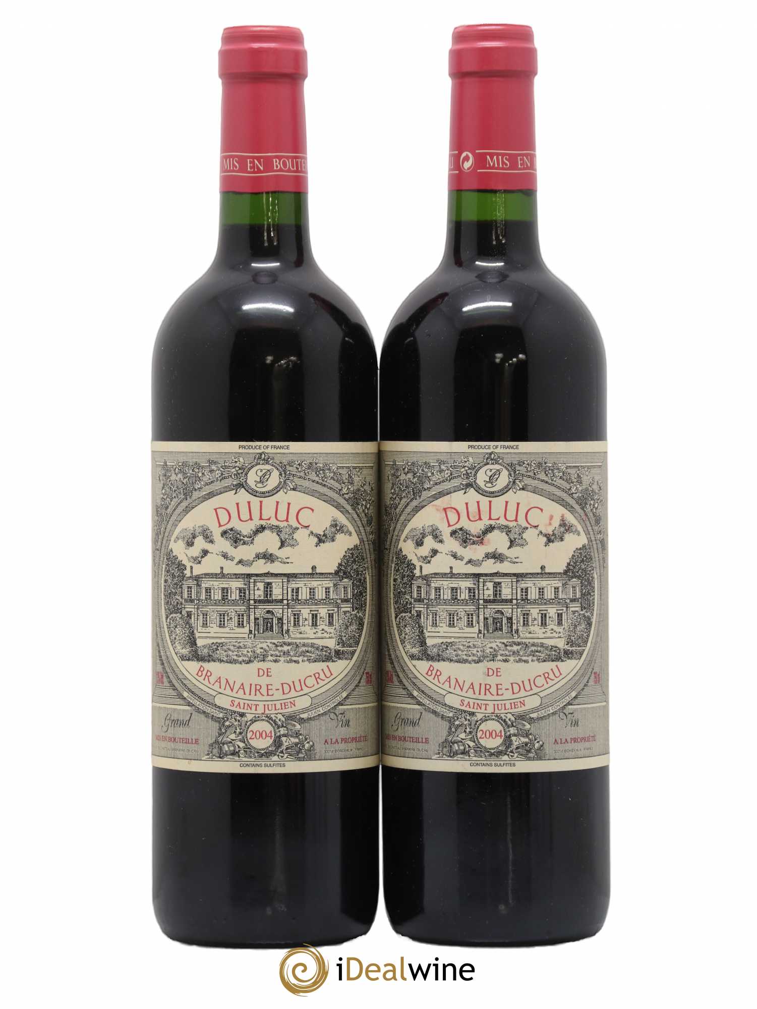 Duluc de Branaire Second Vin 2004 - Lot de 2 bouteilles - 0