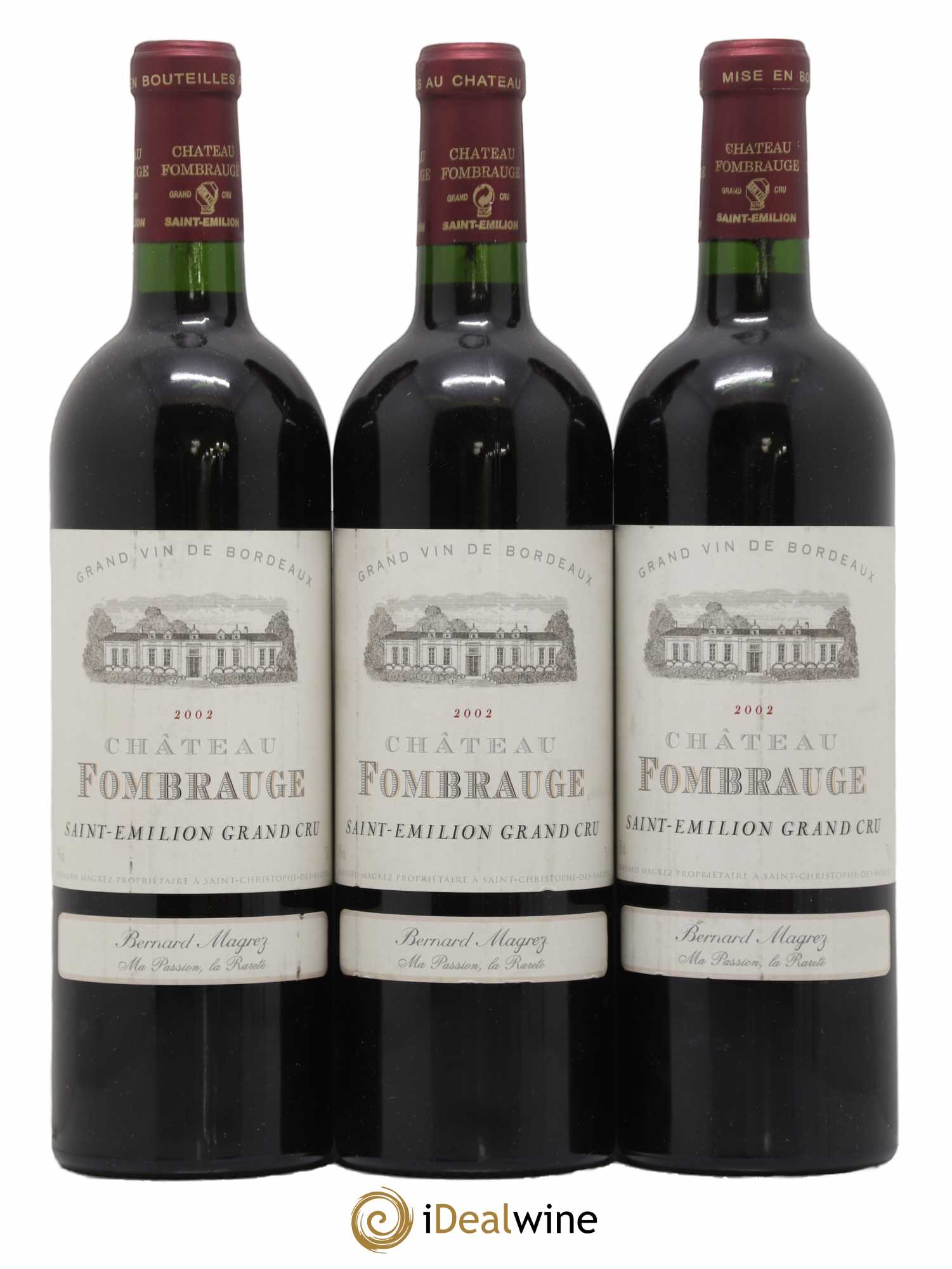 Château Fombrauge Grand Cru Classé 2002 - Lot de 3 bouteilles - 0