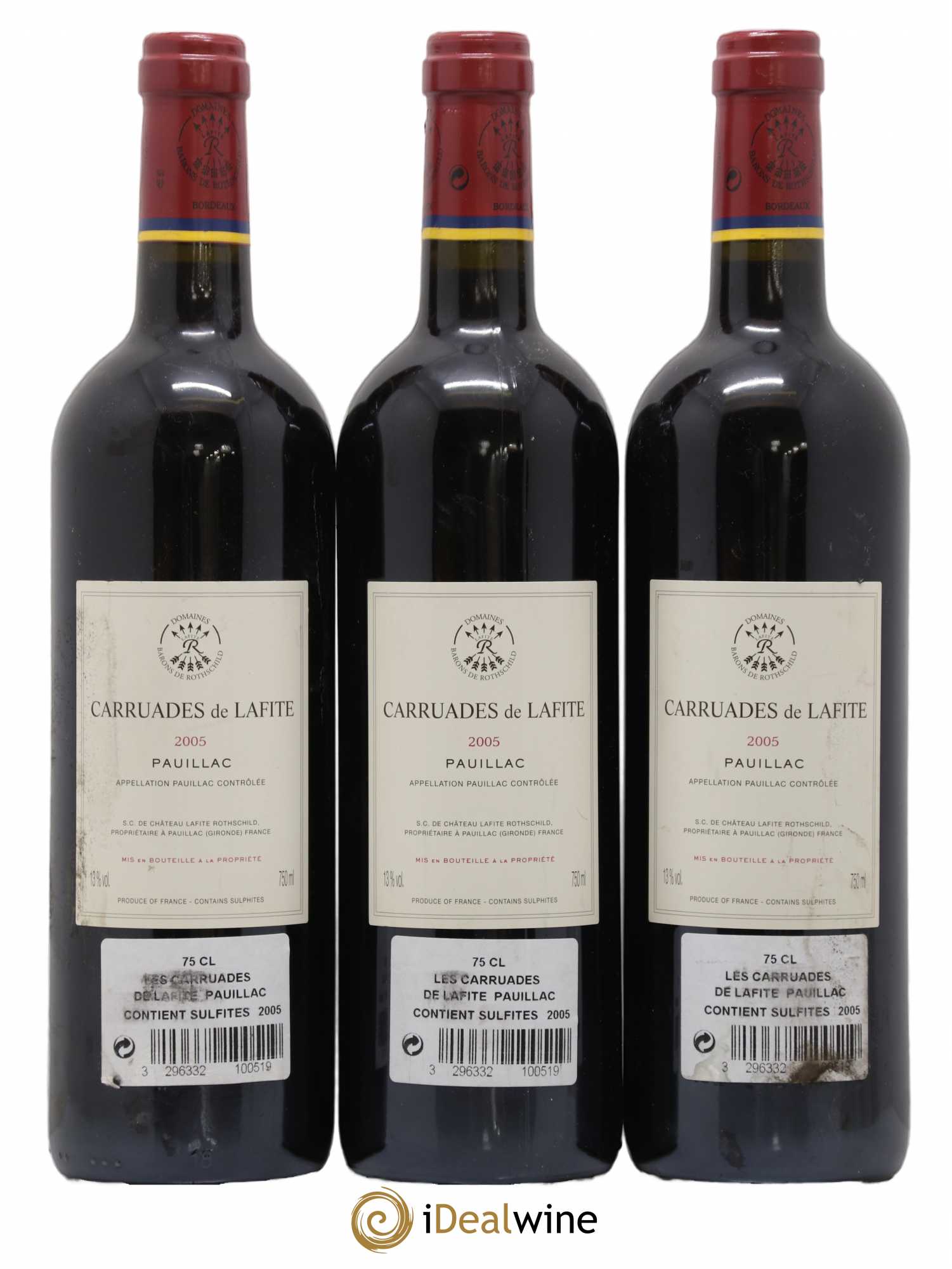 Carruades de Lafite Rothschild Second Vin 2005 - Lot de 3 bouteilles - 1