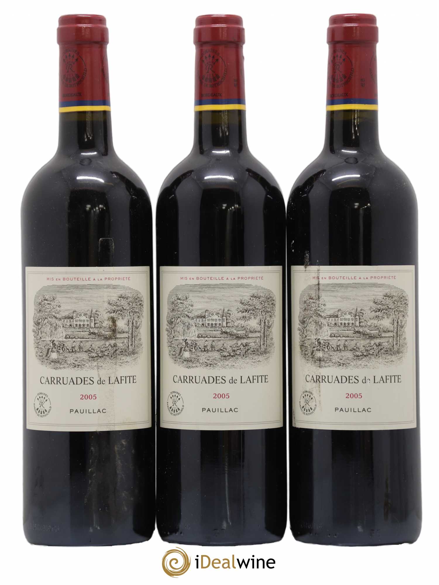 Carruades de Lafite Rothschild Second Vin 2005 - Lot de 3 bouteilles - 0