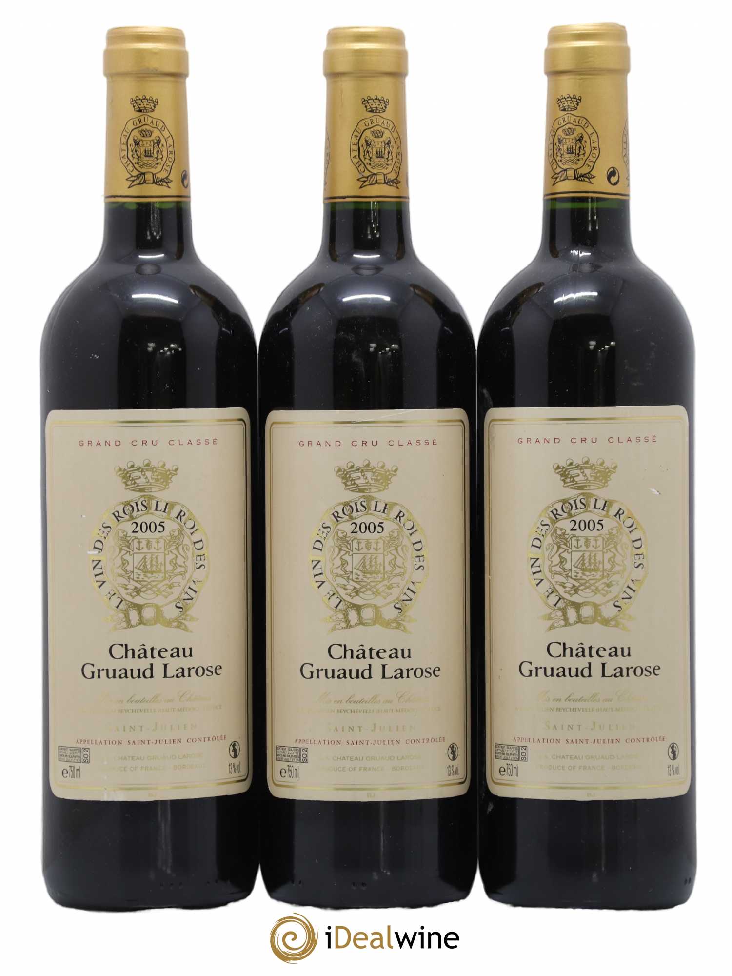 Château Gruaud Larose 2ème Grand Cru Classé 2005 - Lot de 3 bouteilles - 0