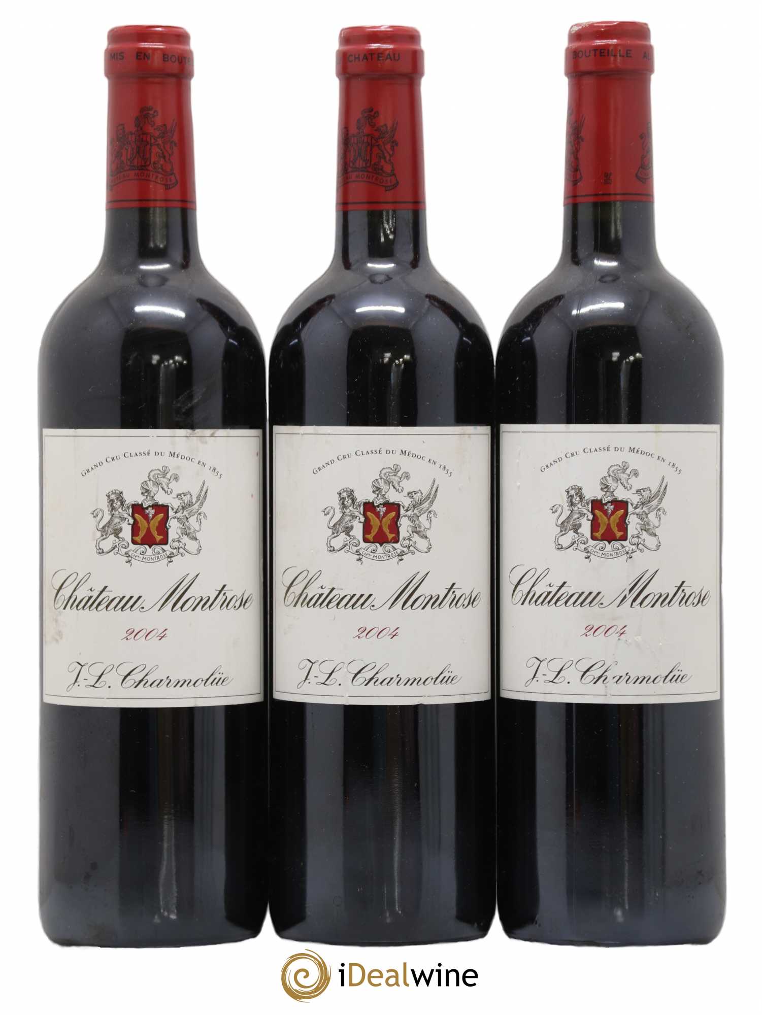 Château Montrose 2ème Grand Cru Classé 2004 - Lot de 3 bouteilles - 0