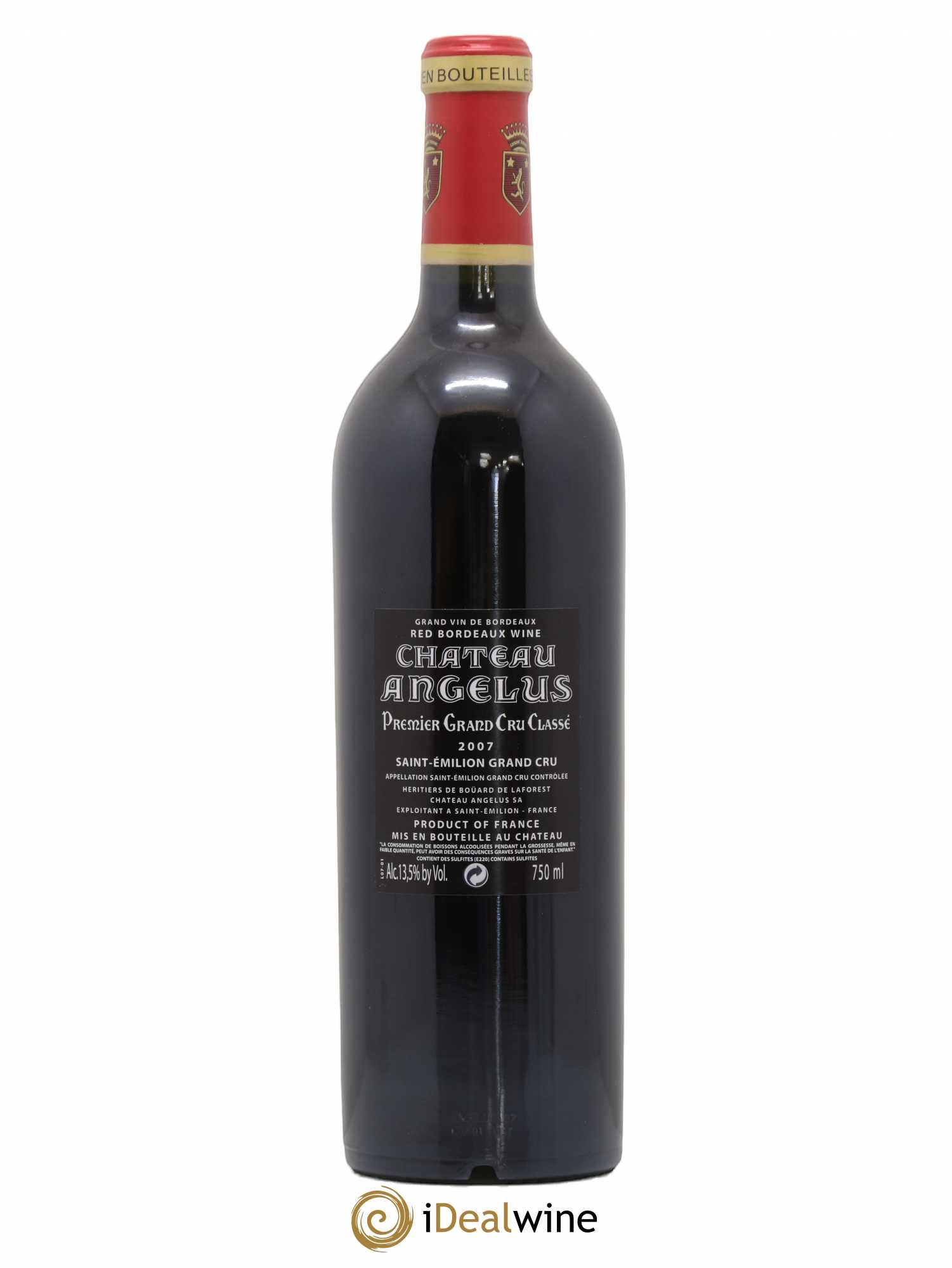 Château Angélus 1er Grand Cru Classé A 2007 - Lot de 1 bouteille - 1
