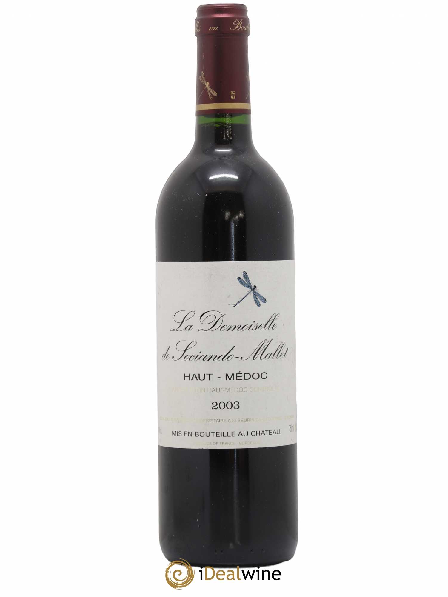 Demoiselle de Sociando Mallet Second Vin 2003 - Lot de 1 bouteille - 0