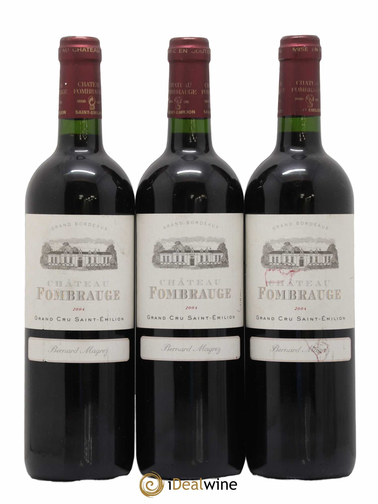 Château Fombrauge Grand Cru Classé 2004 - Lot de 3 bouteilles - 0