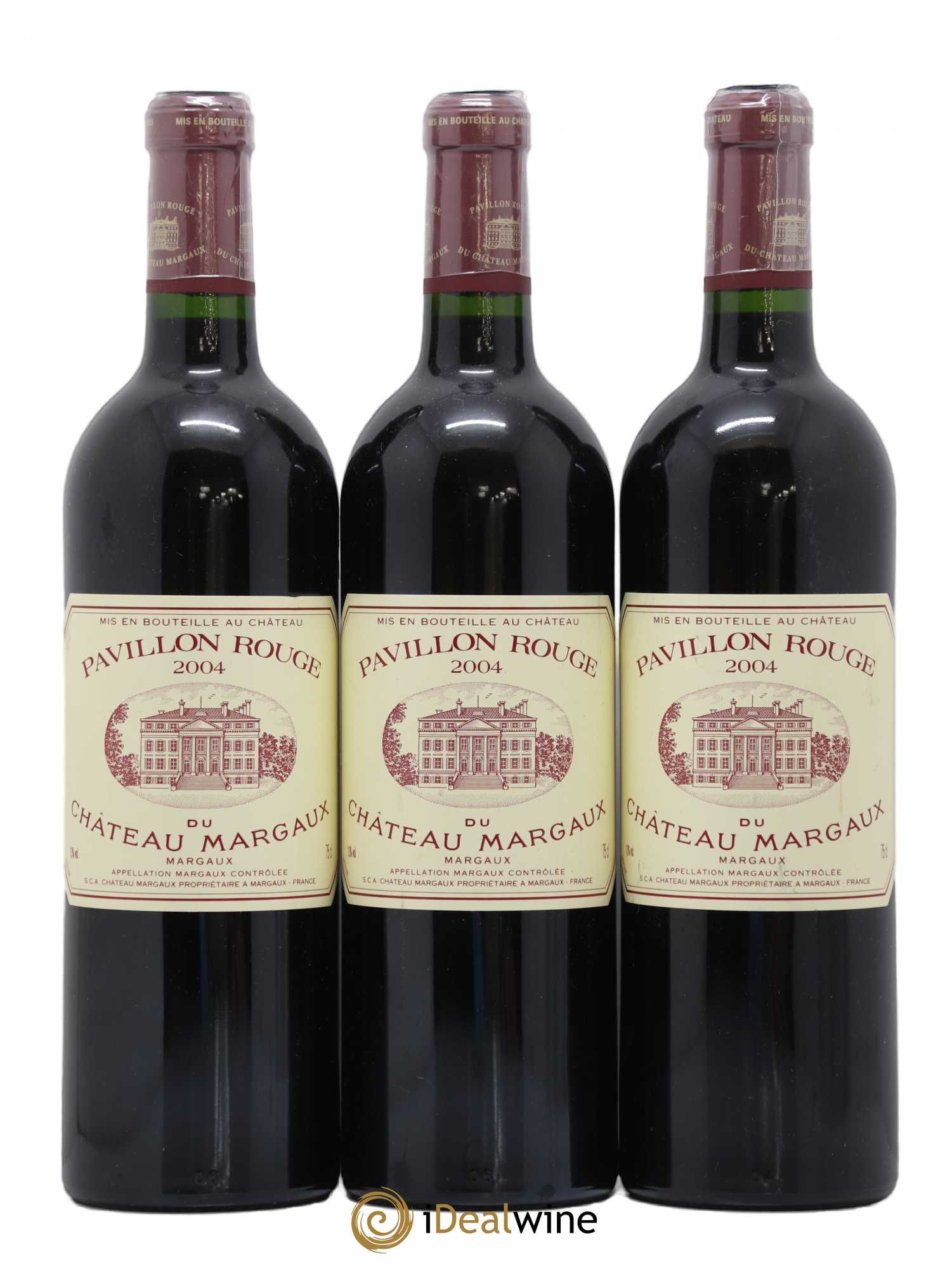 Pavillon Rouge du Château Margaux Second Vin 2004 - Lot de 3 bouteilles - 0