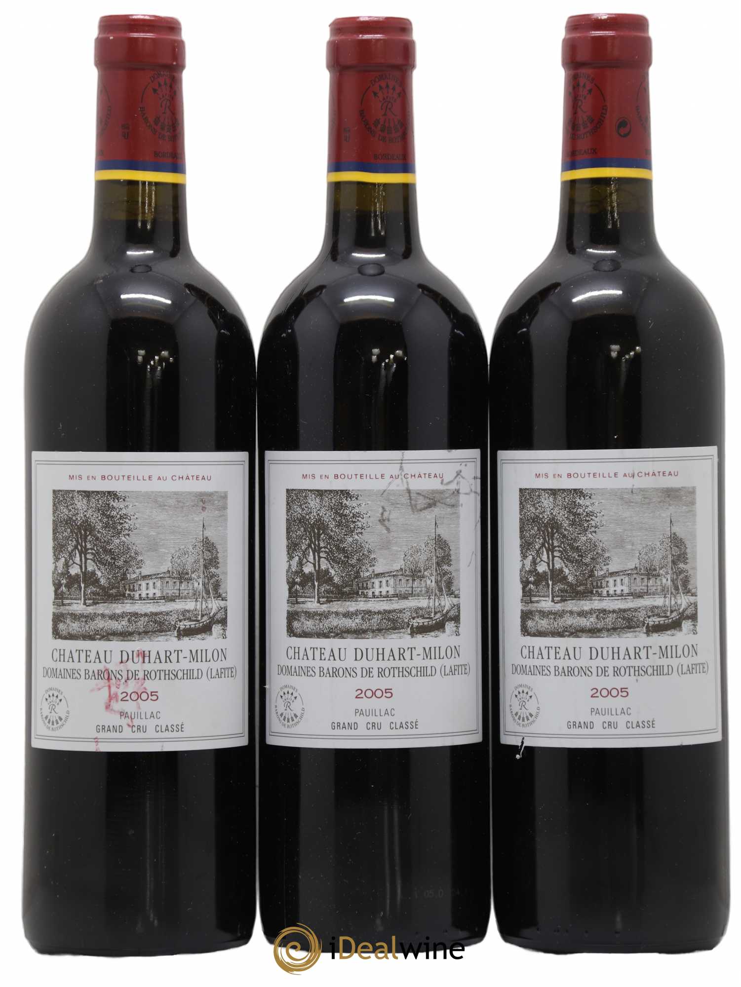 Château Duhart-Milon 4ème Grand Cru Classé 2005 - Lot de 3 bouteilles - 0