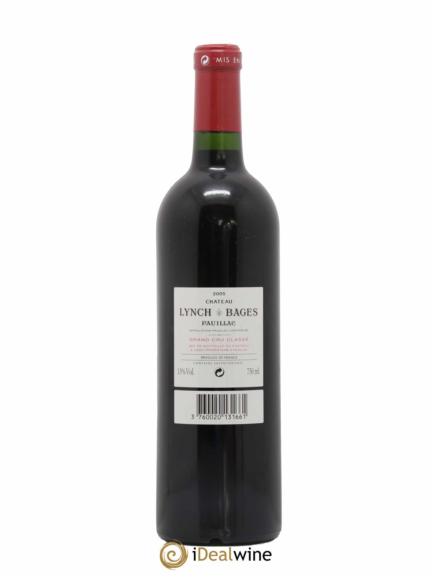Château Lynch Bages 5ème Grand Cru Classé 2005 - Lot de 1 bouteille - 1