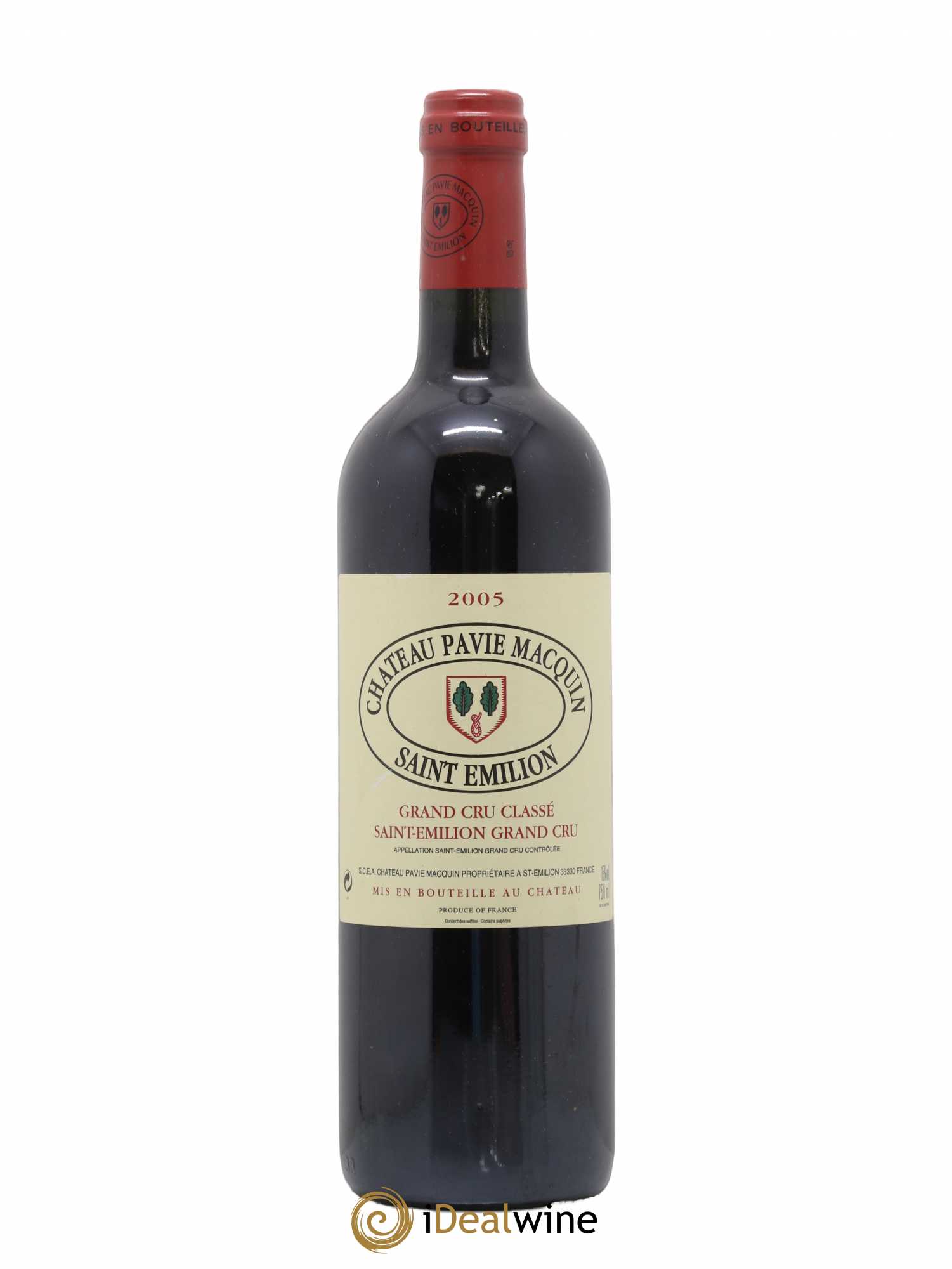 Château Pavie Macquin 1er Grand Cru Classé B 2005 - Lot de 1 bouteille - 0