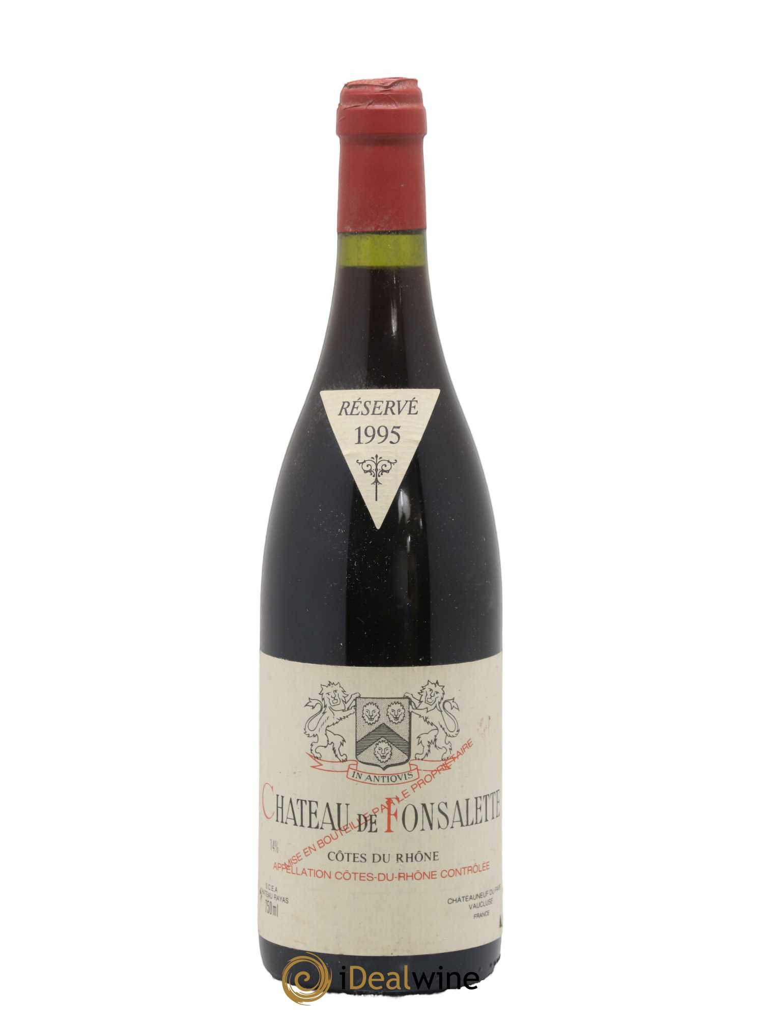 Côtes-du-Rhône Château de Fonsalette Emmanuel Reynaud 1995 - Lot de 1 bouteille - 0
