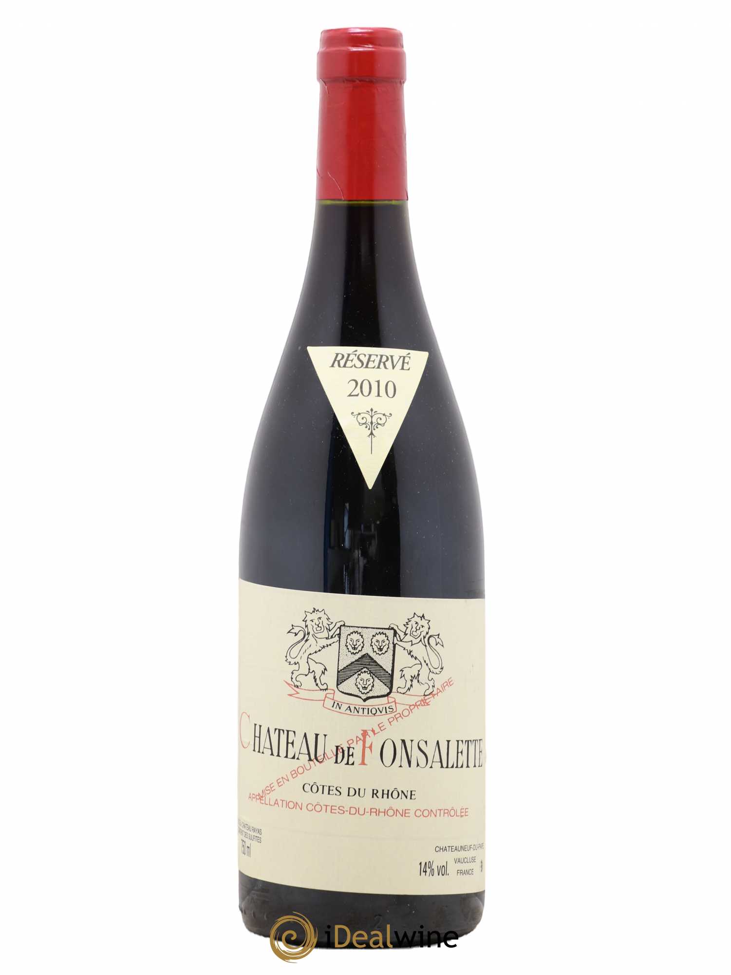 Côtes-du-Rhône Château de Fonsalette Emmanuel Reynaud 2010 - Lot de 1 bouteille - 0