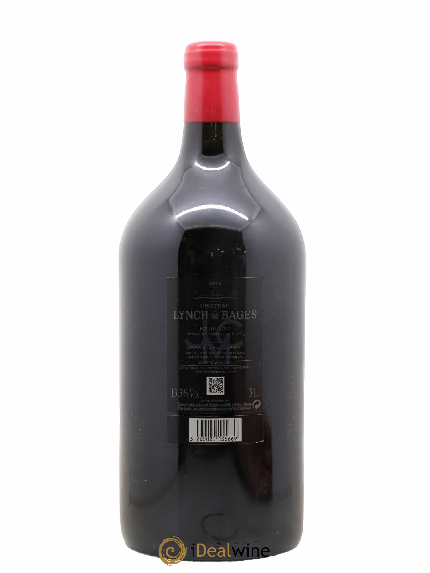 Château Lynch Bages 5ème Grand Cru Classé 2016 - Lot de 1 double magnum - 2