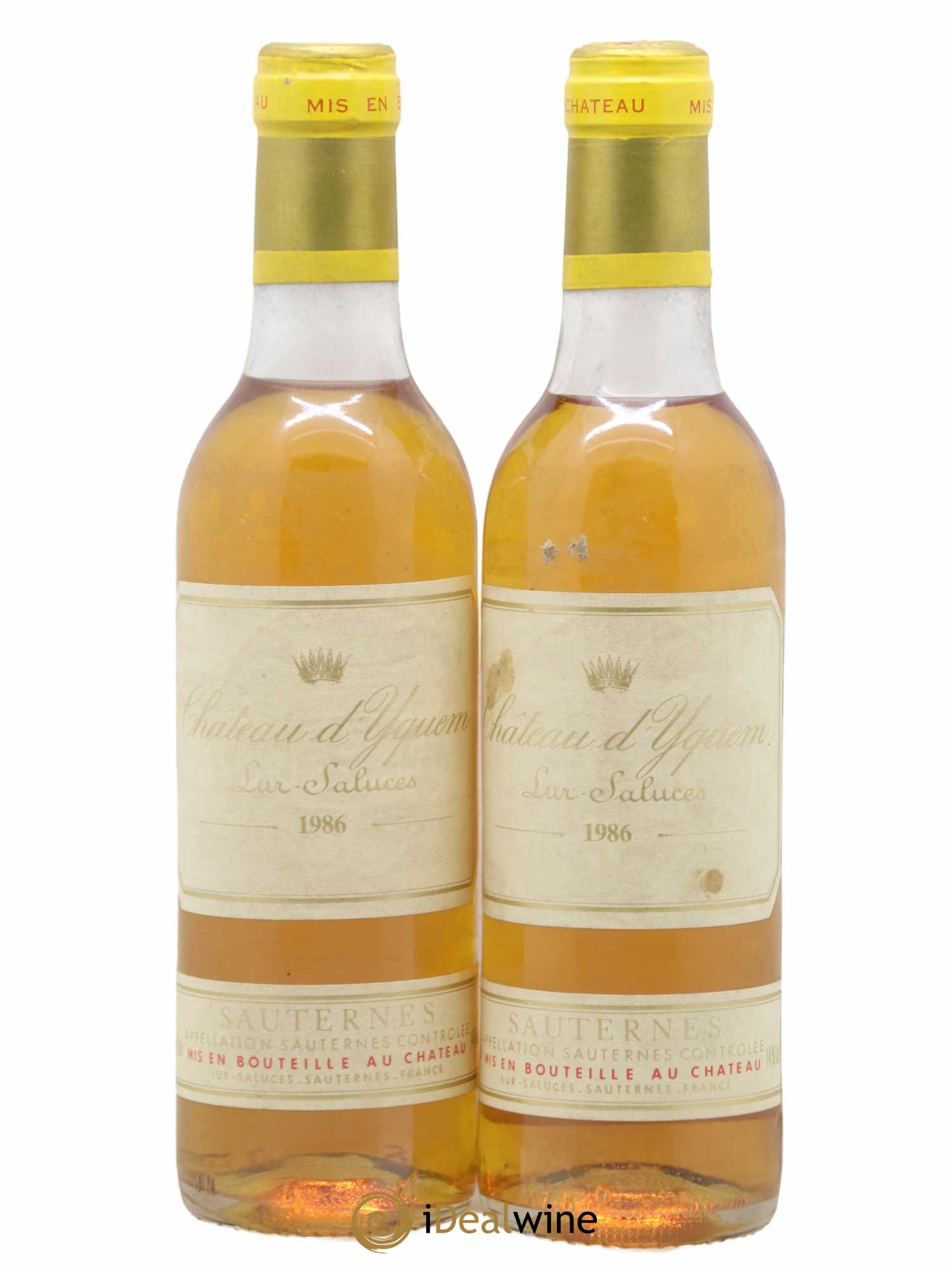 Château d' Yquem 1er Cru Classé Supérieur 1986 - Posten von 2 Demi-Flaschen - 0