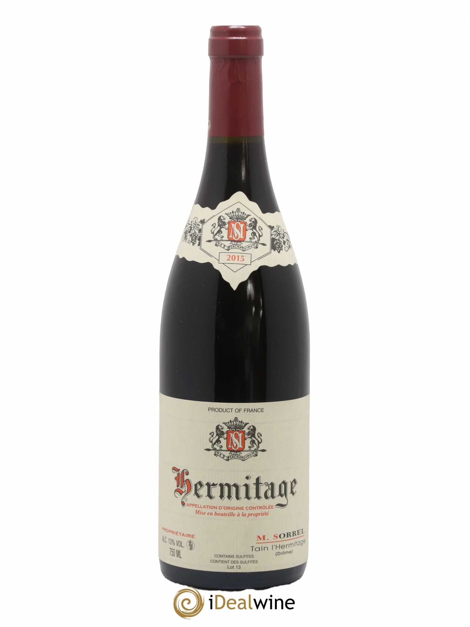 Hermitage Marc Sorrel 2015 - Lot de 1 bouteille - 0