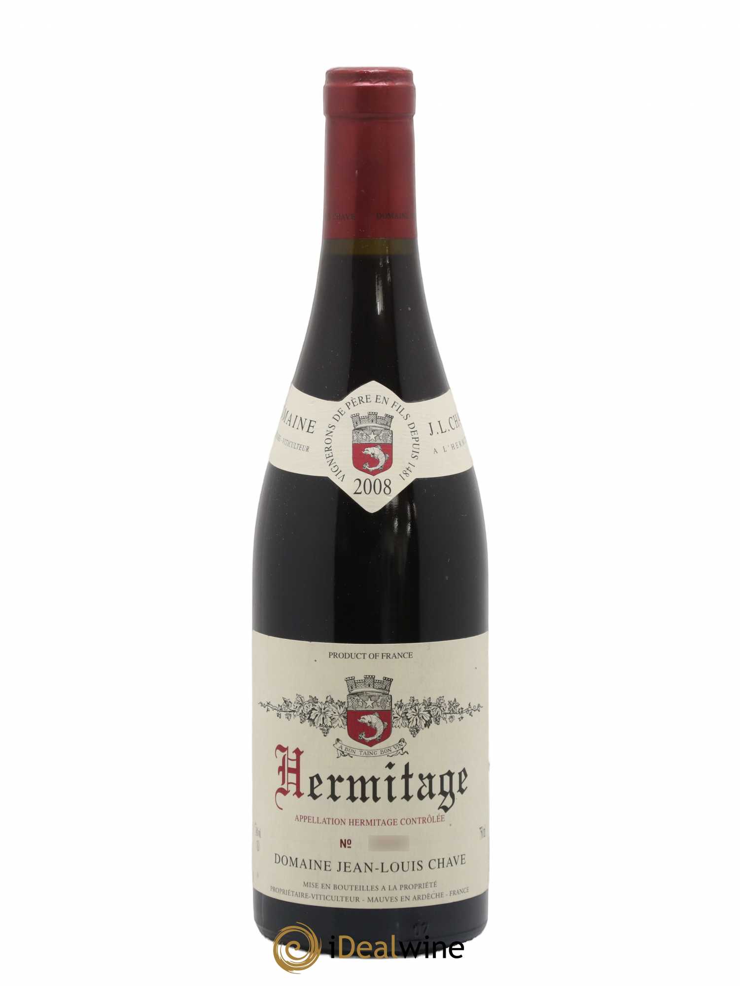 Hermitage Jean-Louis Chave 2008 - Lot de 1 bouteille - 0
