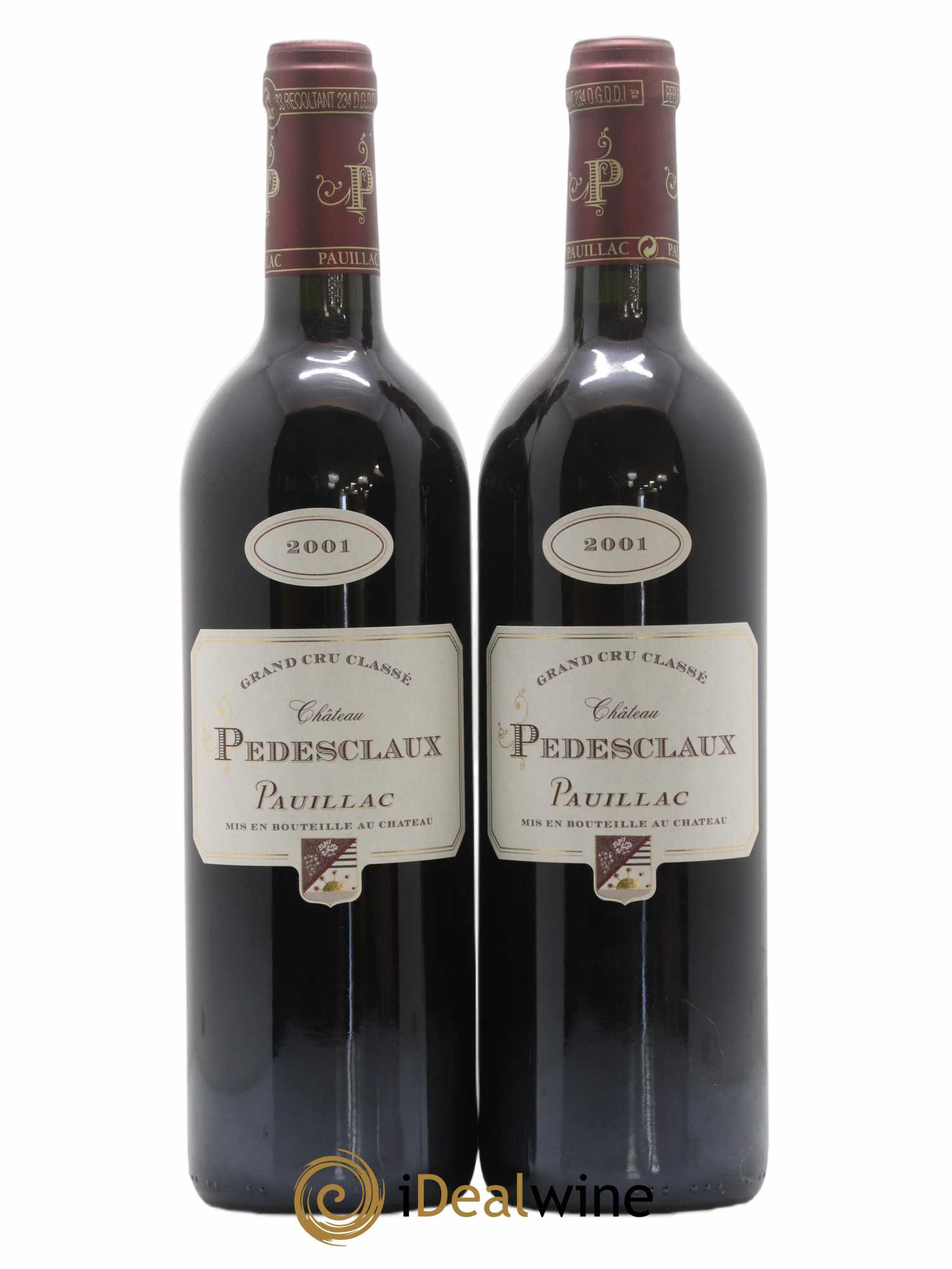 Château Pedesclaux 5ème Grand Cru Classé 2001 - Lot de 2 bouteilles - 0