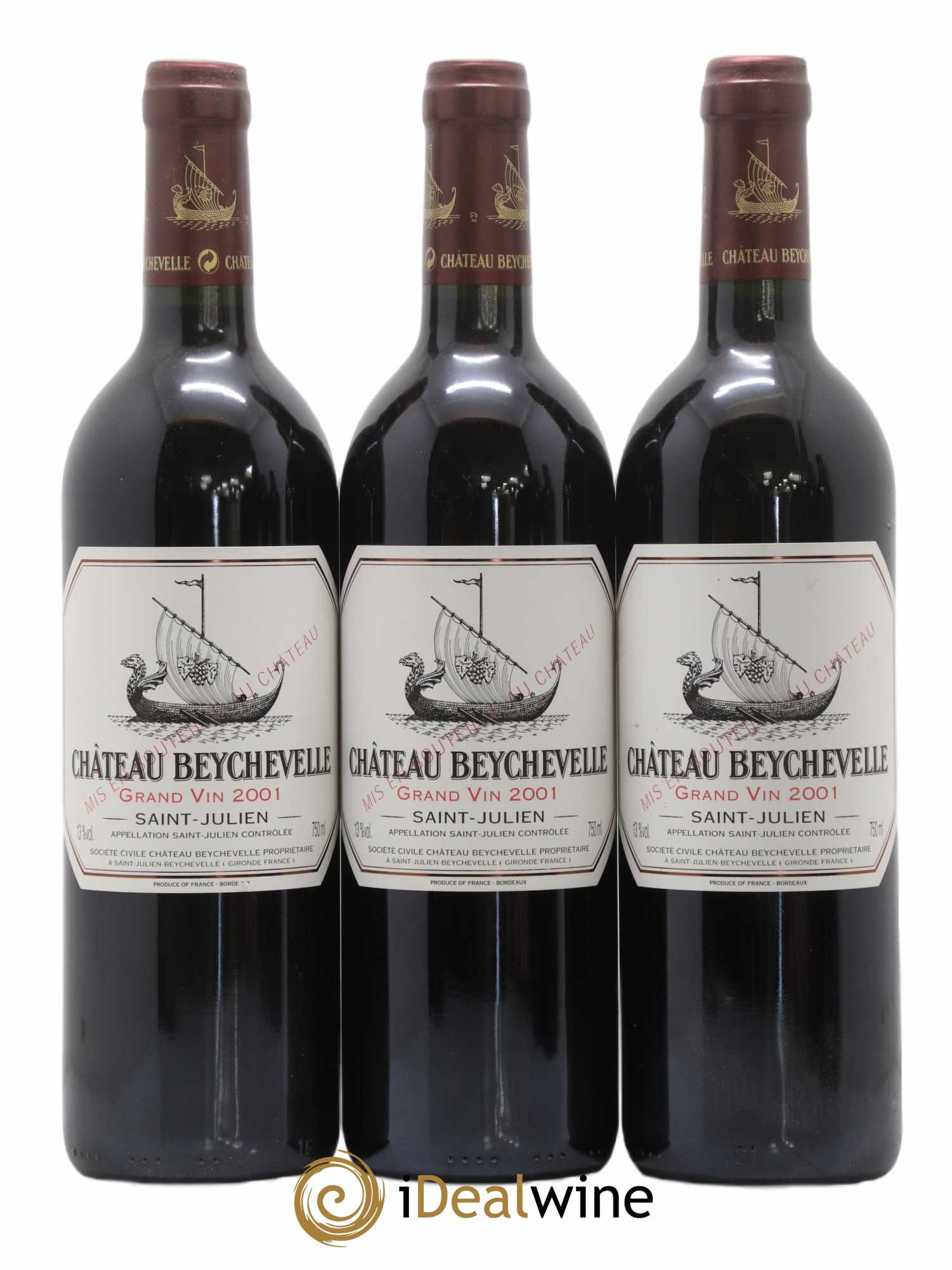 Château Beychevelle 4ème Grand Cru Classé 2001 - Lot de 6 bouteilles - 2